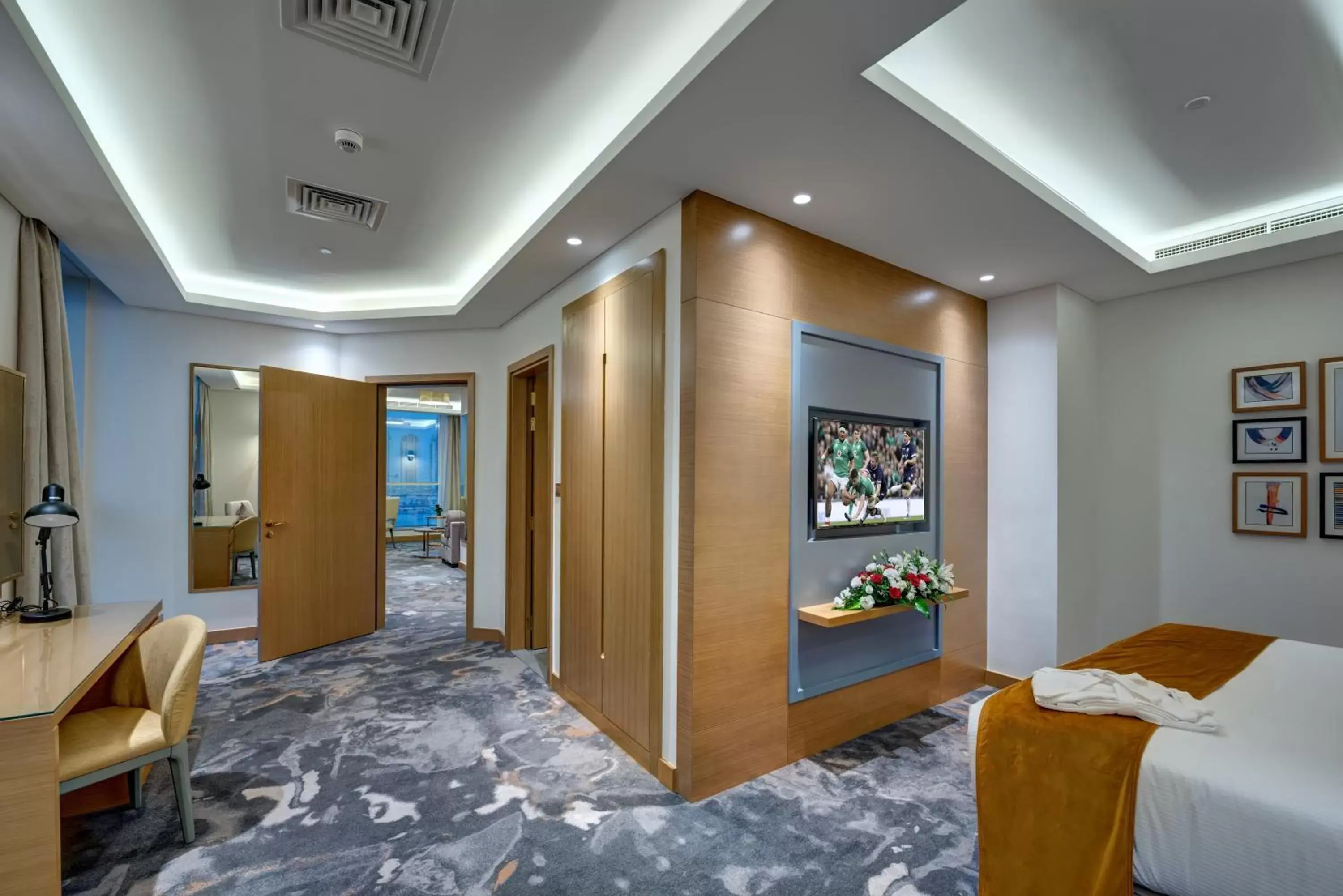 Living room, Bed in The S Hotel Al Barsha Living room, Bed in The S Hotel Al Barsha