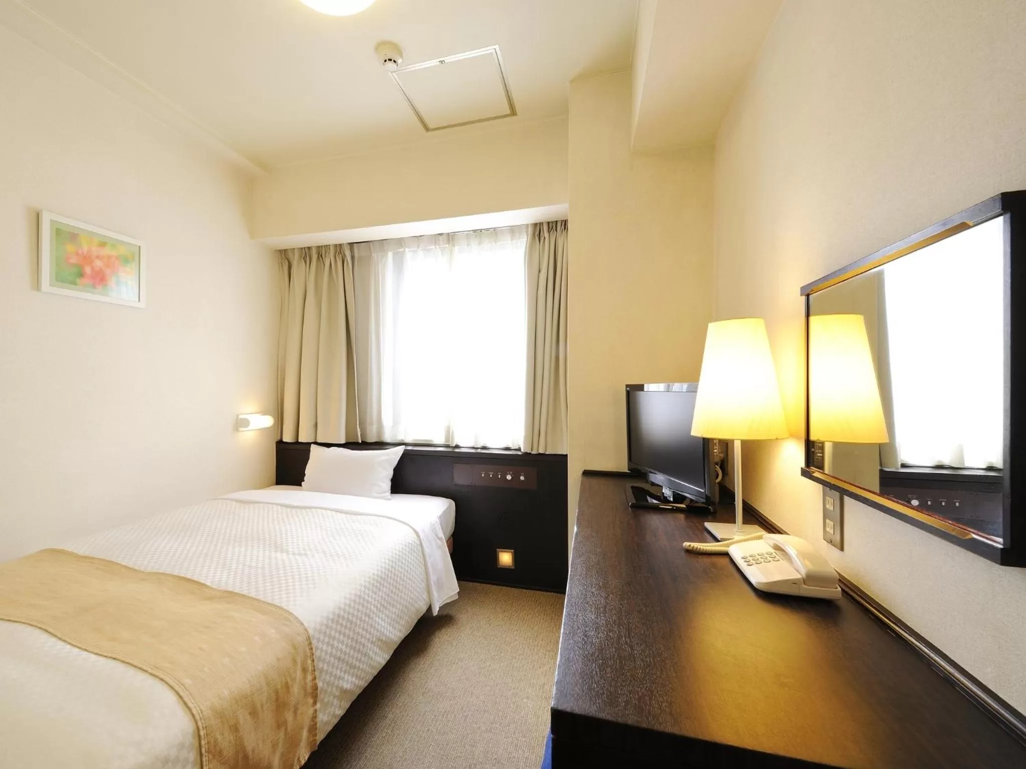 Photo of the whole room, Bed in Hotel S-plus Nagoya Sakae