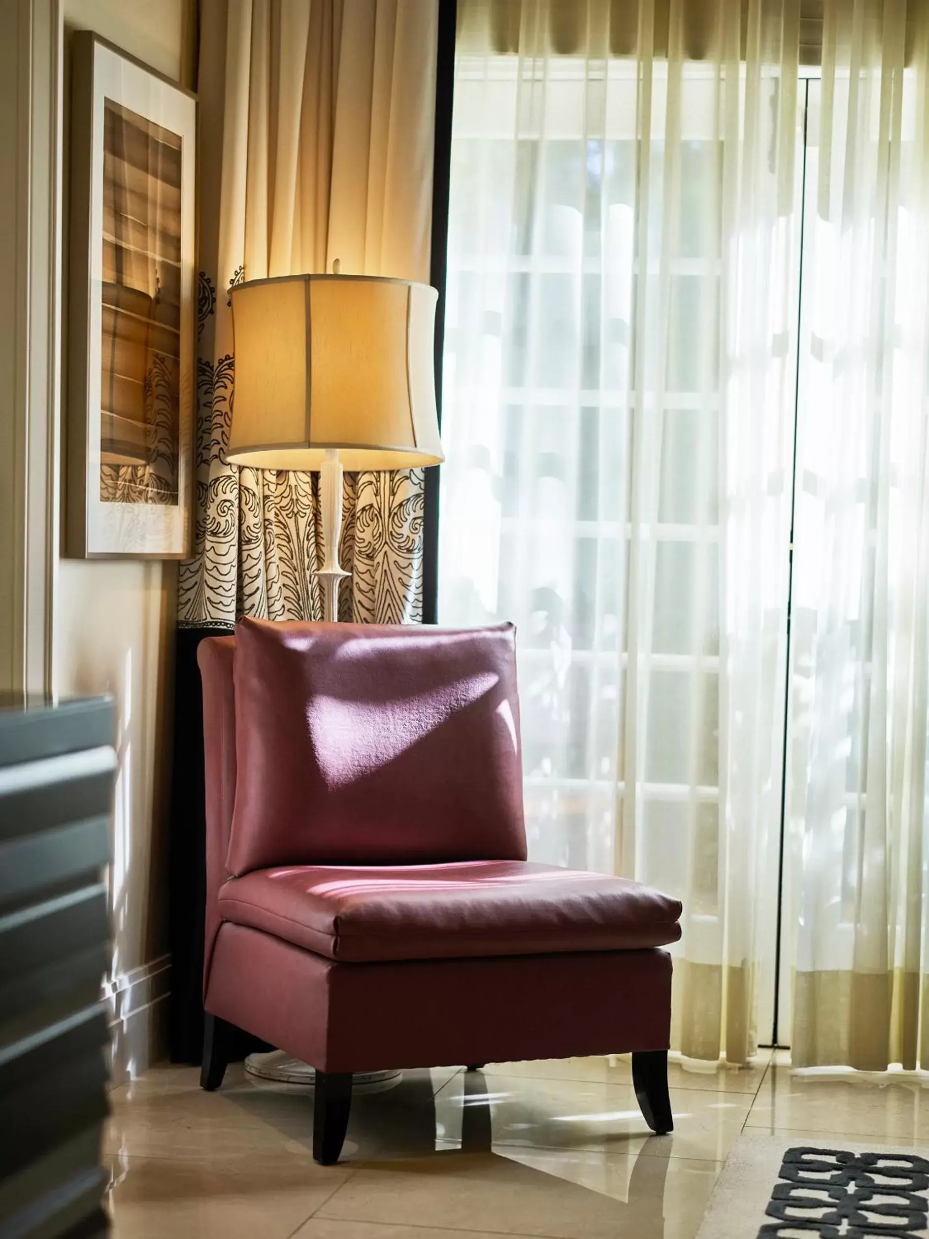 Decorative detail, Seating Area in Hotel Bel-Air - Dorchester Collection