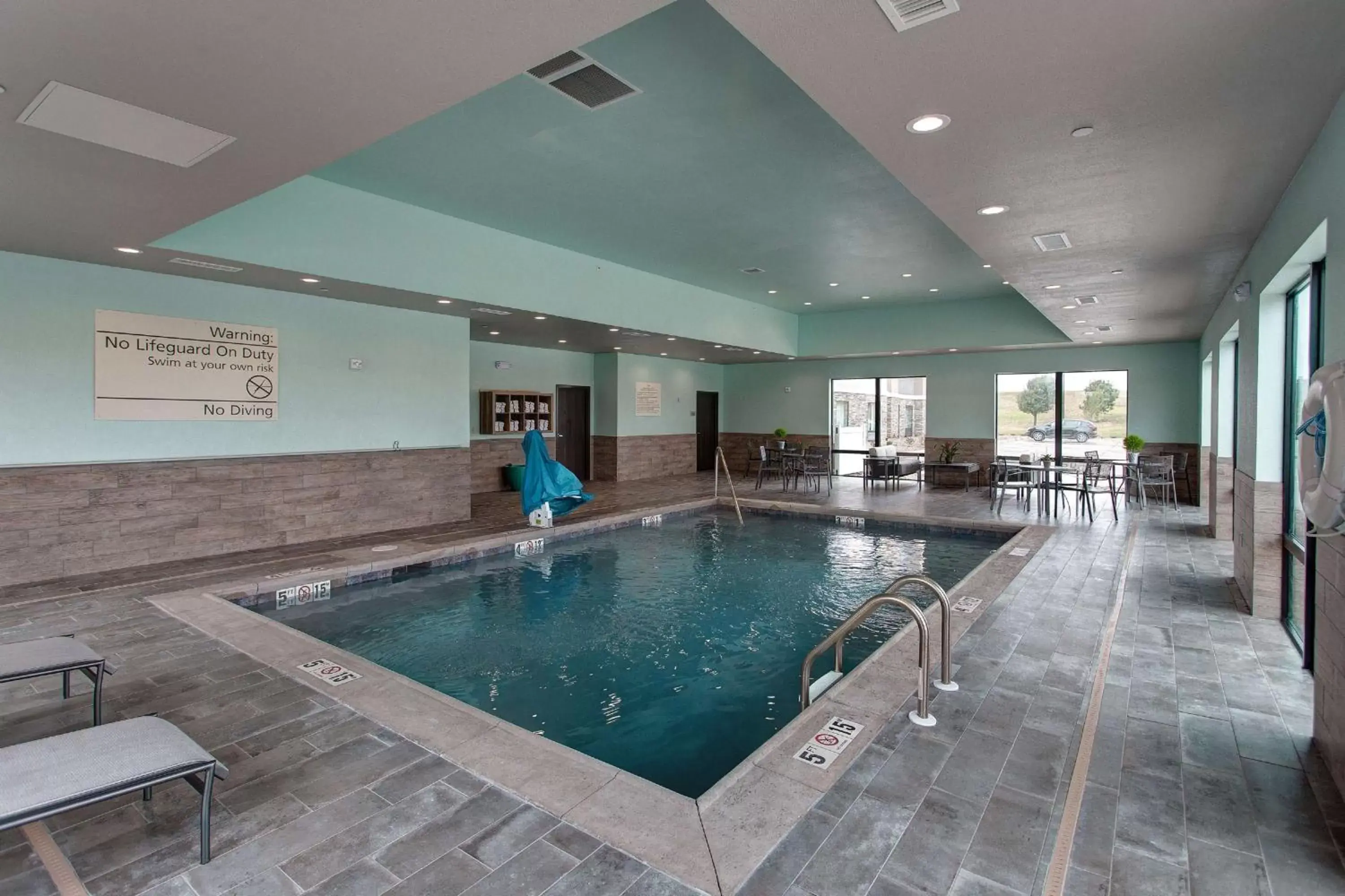 Pool view, Swimming Pool in Hampton Inn & Suites-Wichita/Airport, KS