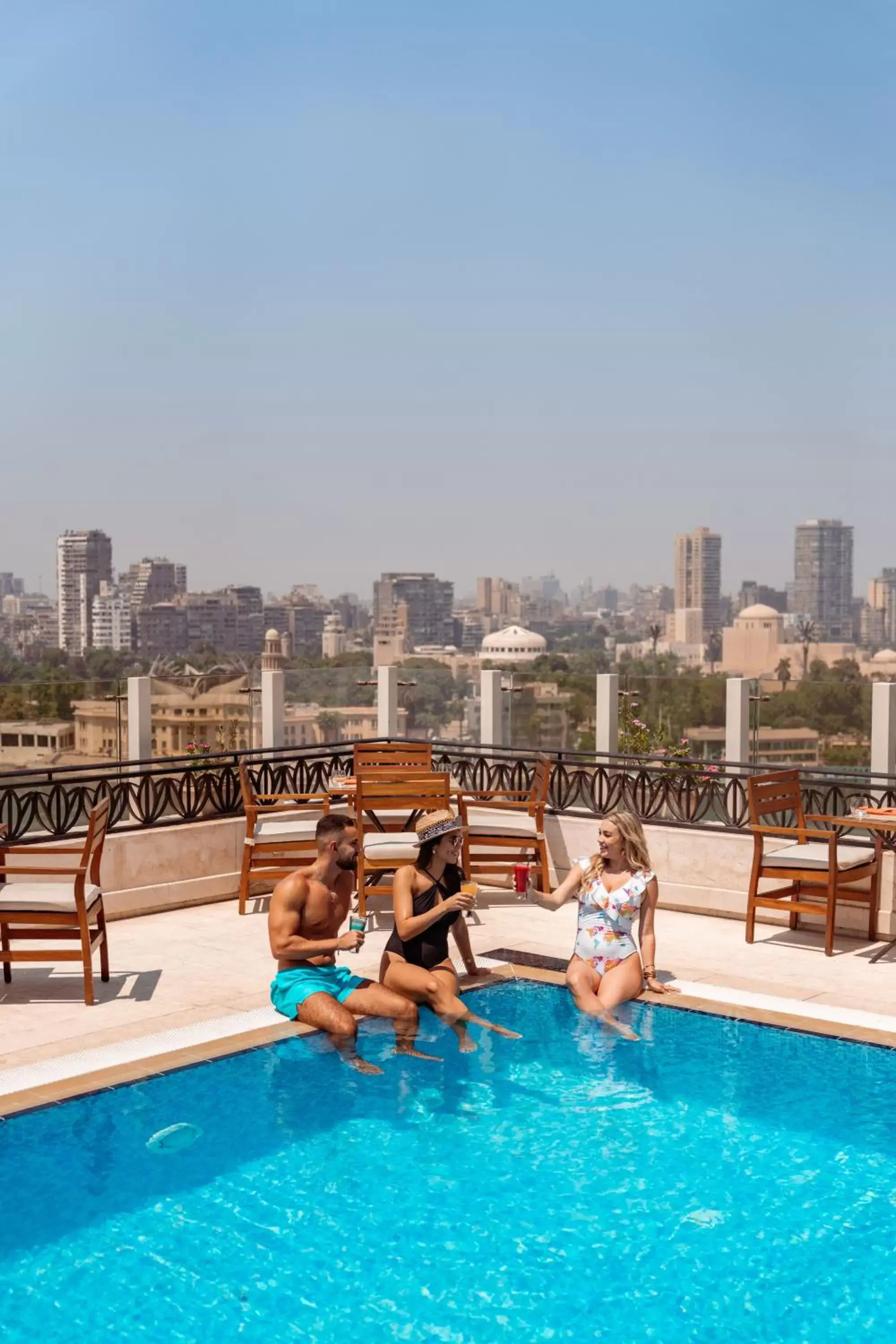 Swimming Pool in Kempinski Nile Hotel, Cairo