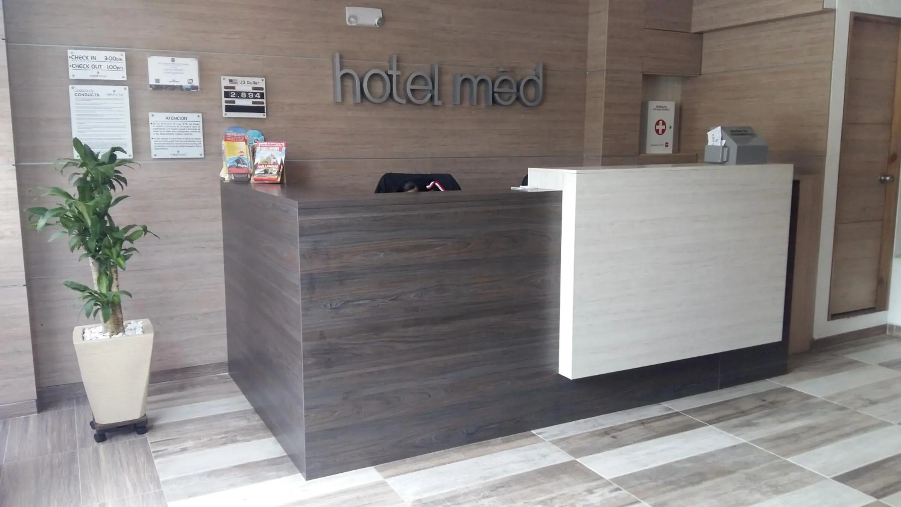 Lobby or reception, Lobby/Reception in Hotel Med Estadio