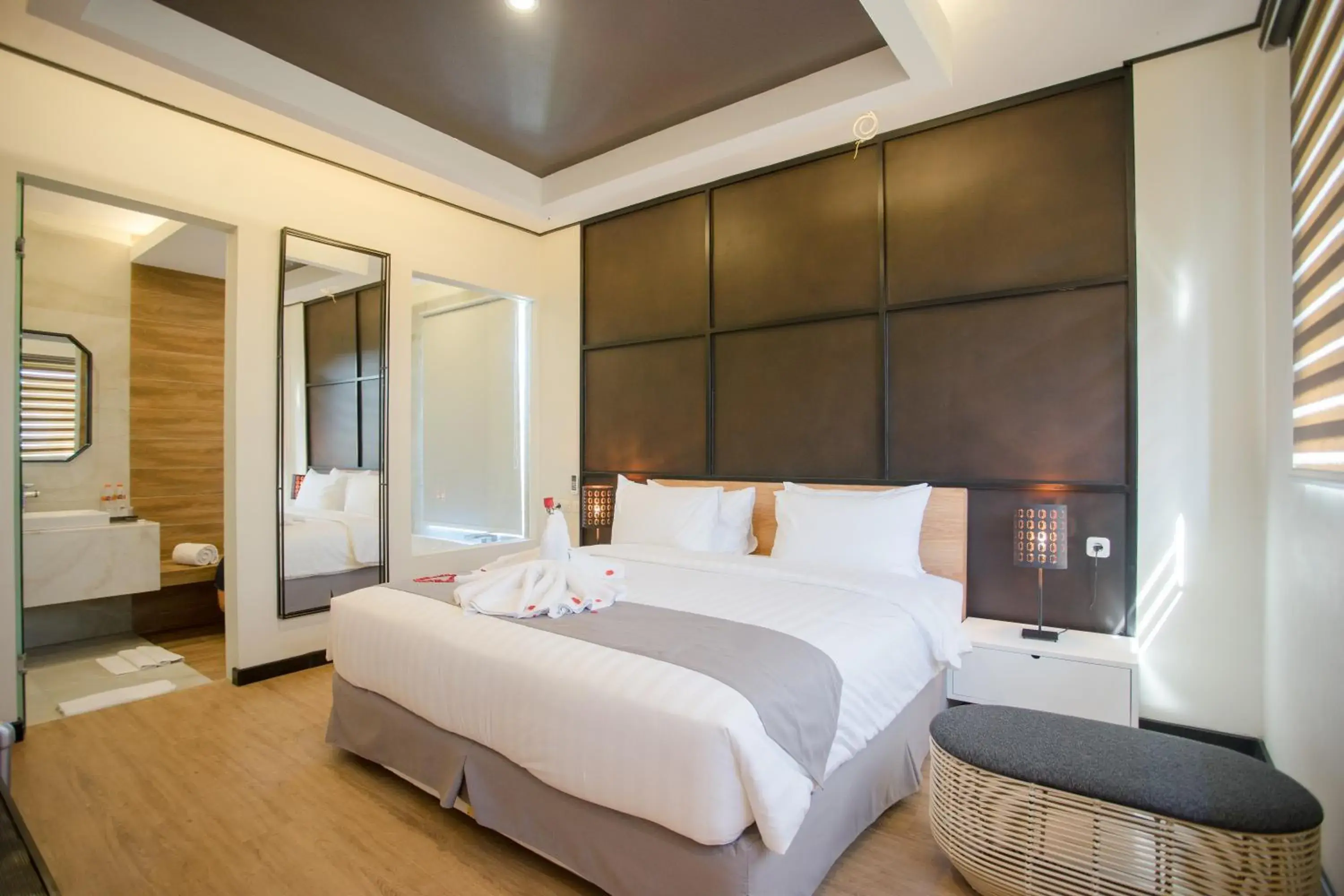 Bed in Allstay Ecotel Yogyakarta