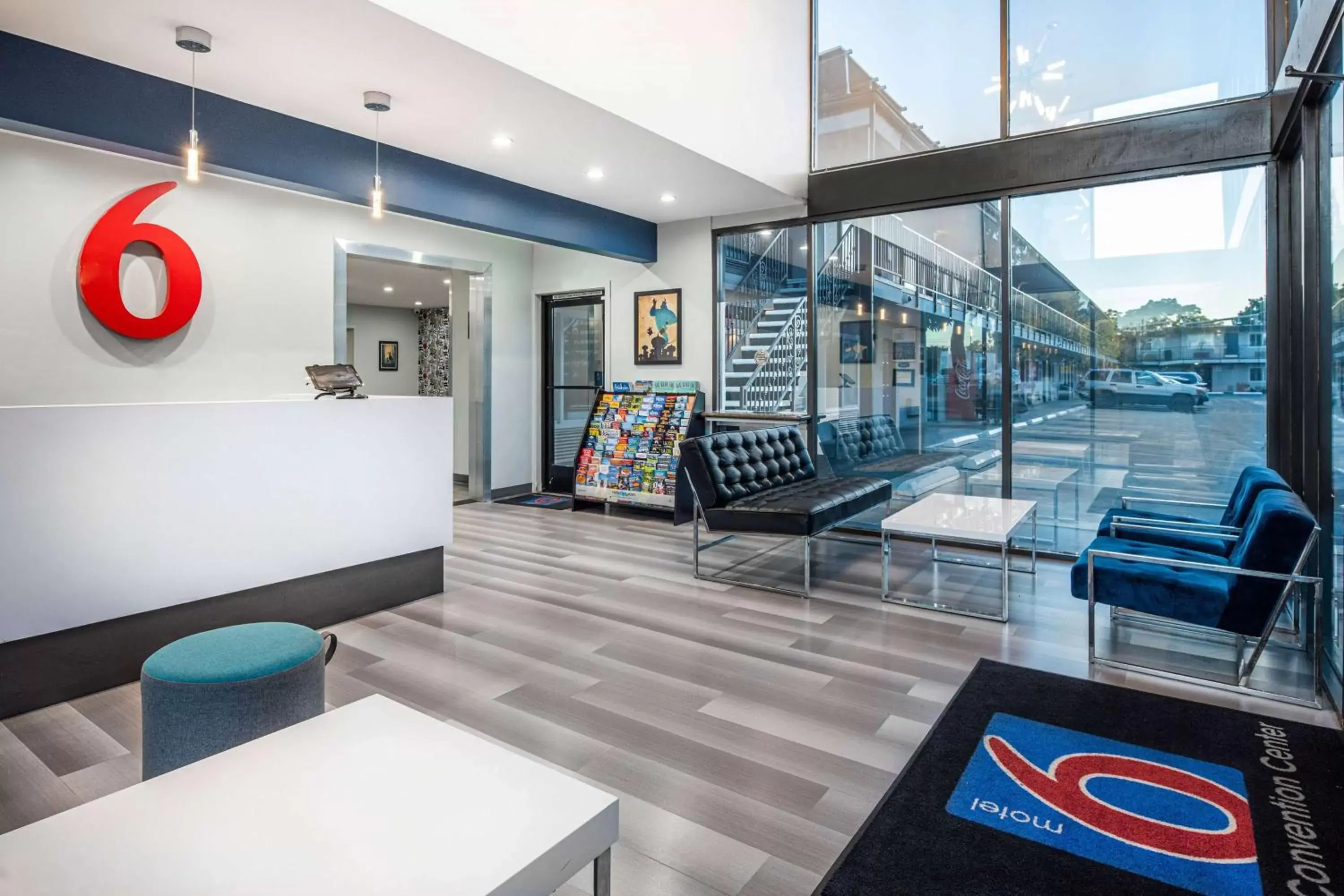 Lobby or reception, Lobby/Reception in Motel 6-Anaheim, CA - Convention Center