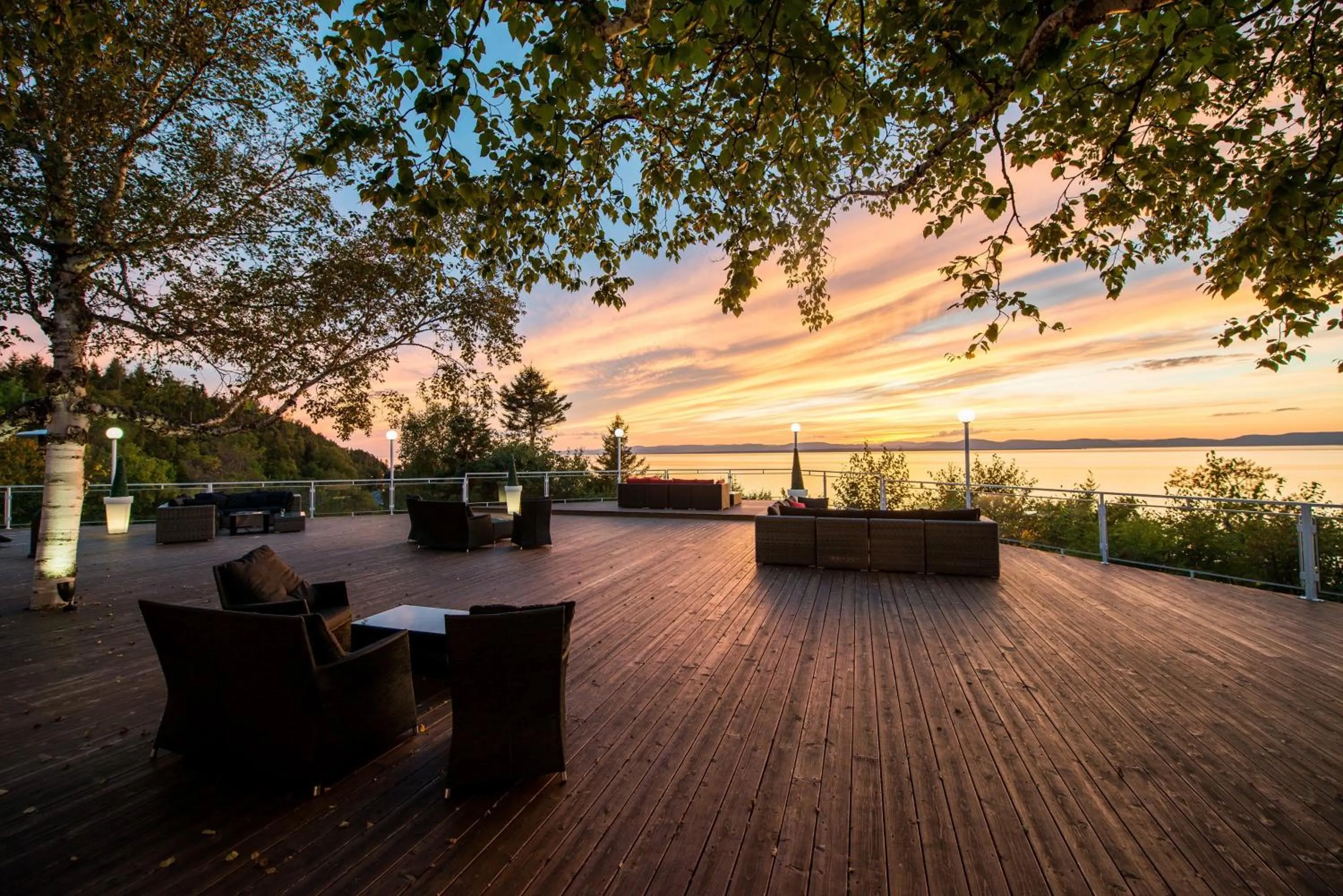 Patio in Auberge de la Pointe
