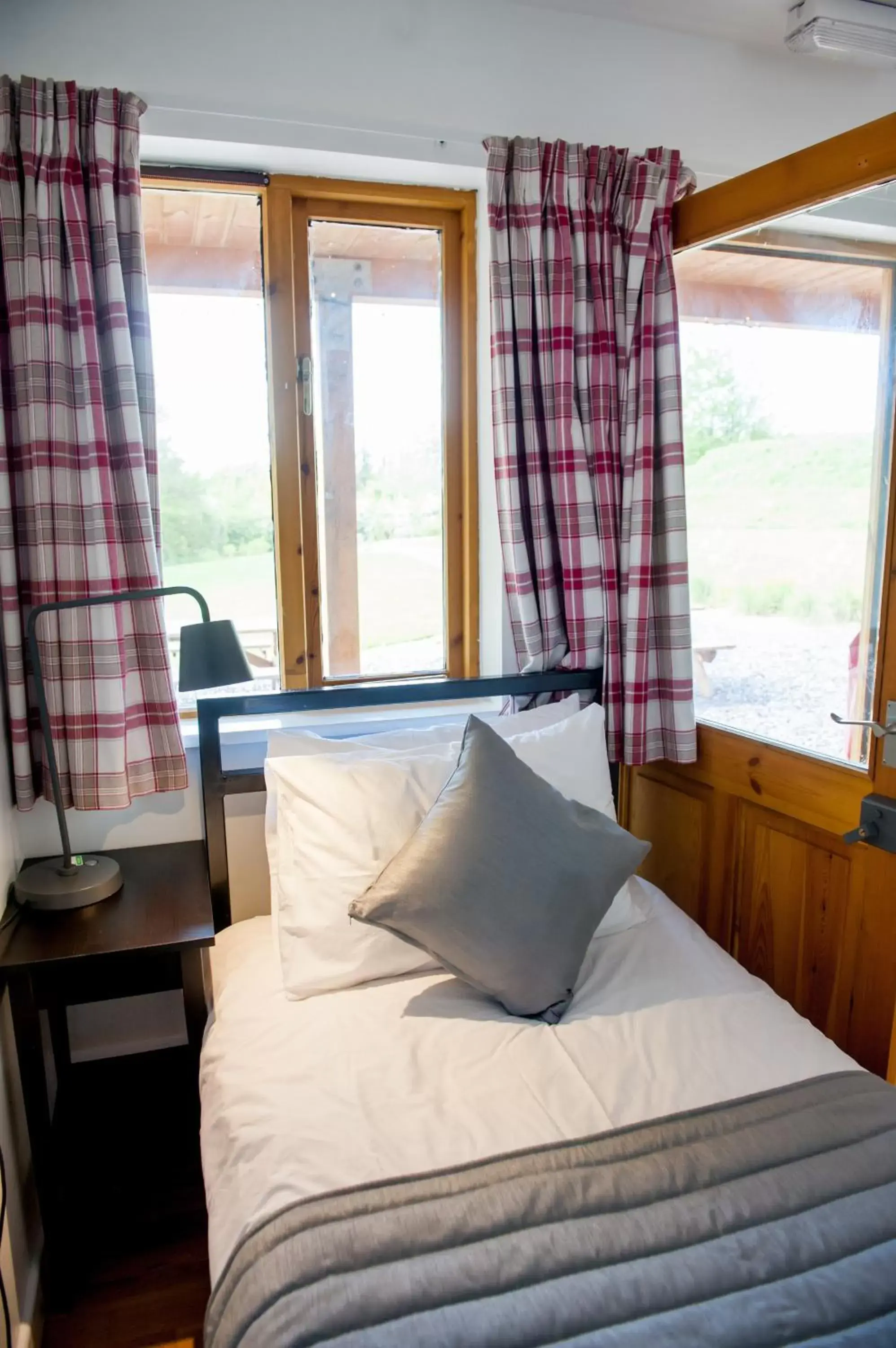 Bed in Cowbridge Cabins
