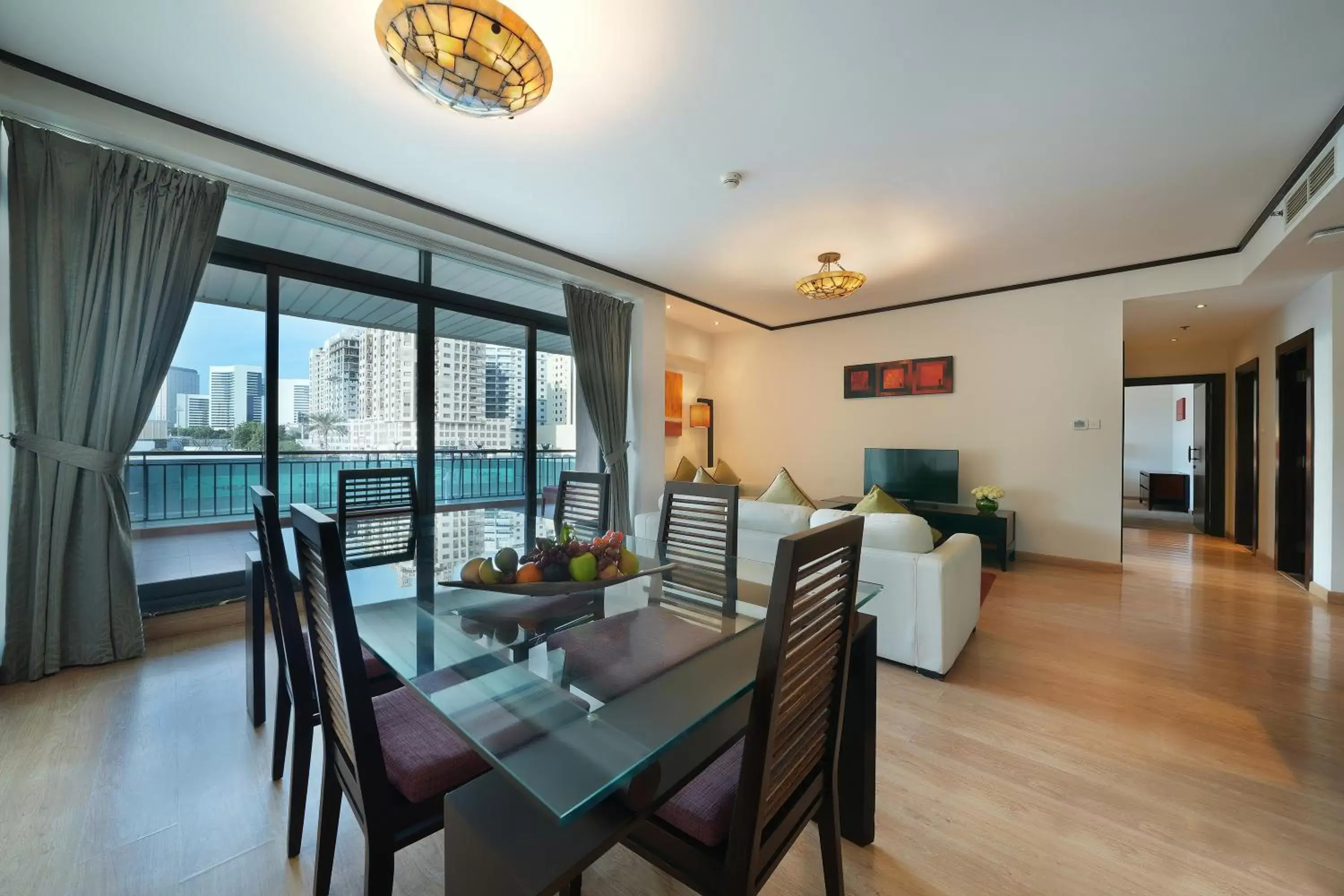 Dining Area in Park Apartments Dubai, an Edge By Rotana Hotel