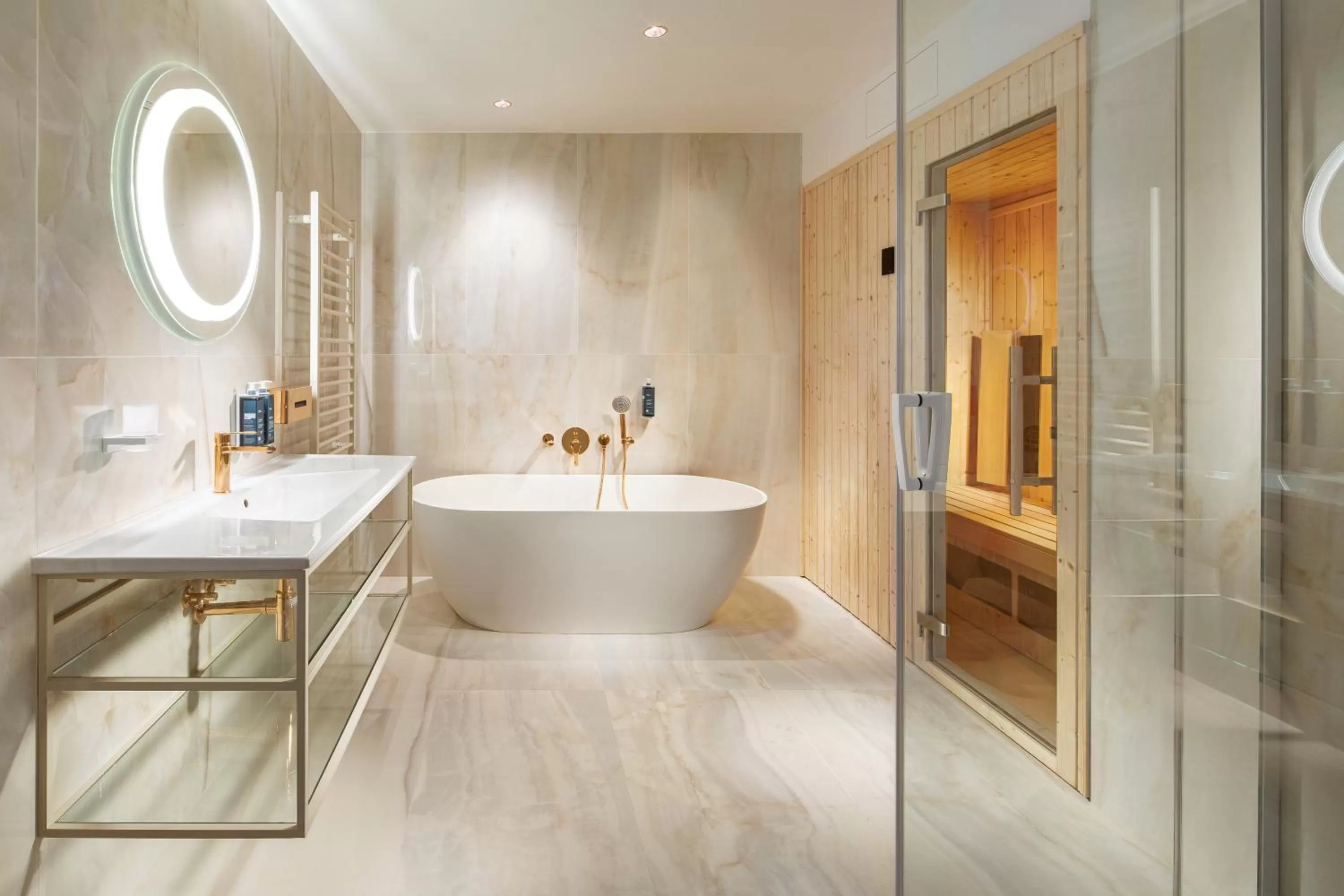 Sauna in Mamaison Hotel Riverside Prague