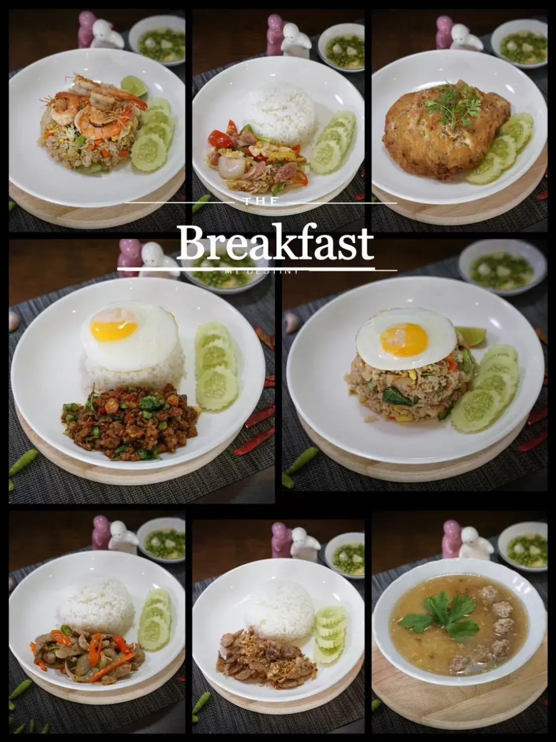 Breakfast, Lunch and Dinner in North Inn Town Chiangmai