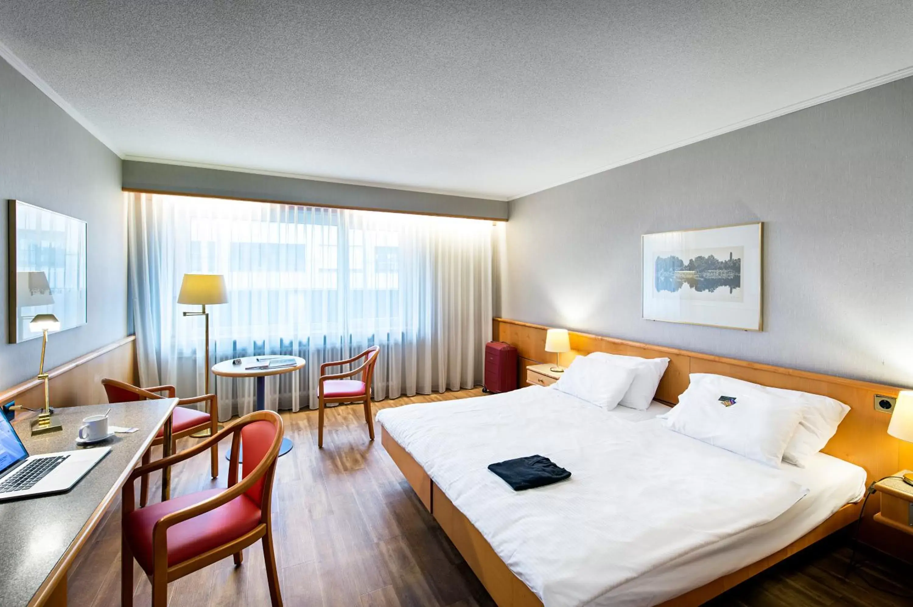 Bedroom in City Hotel Biel Bienne Free Parking