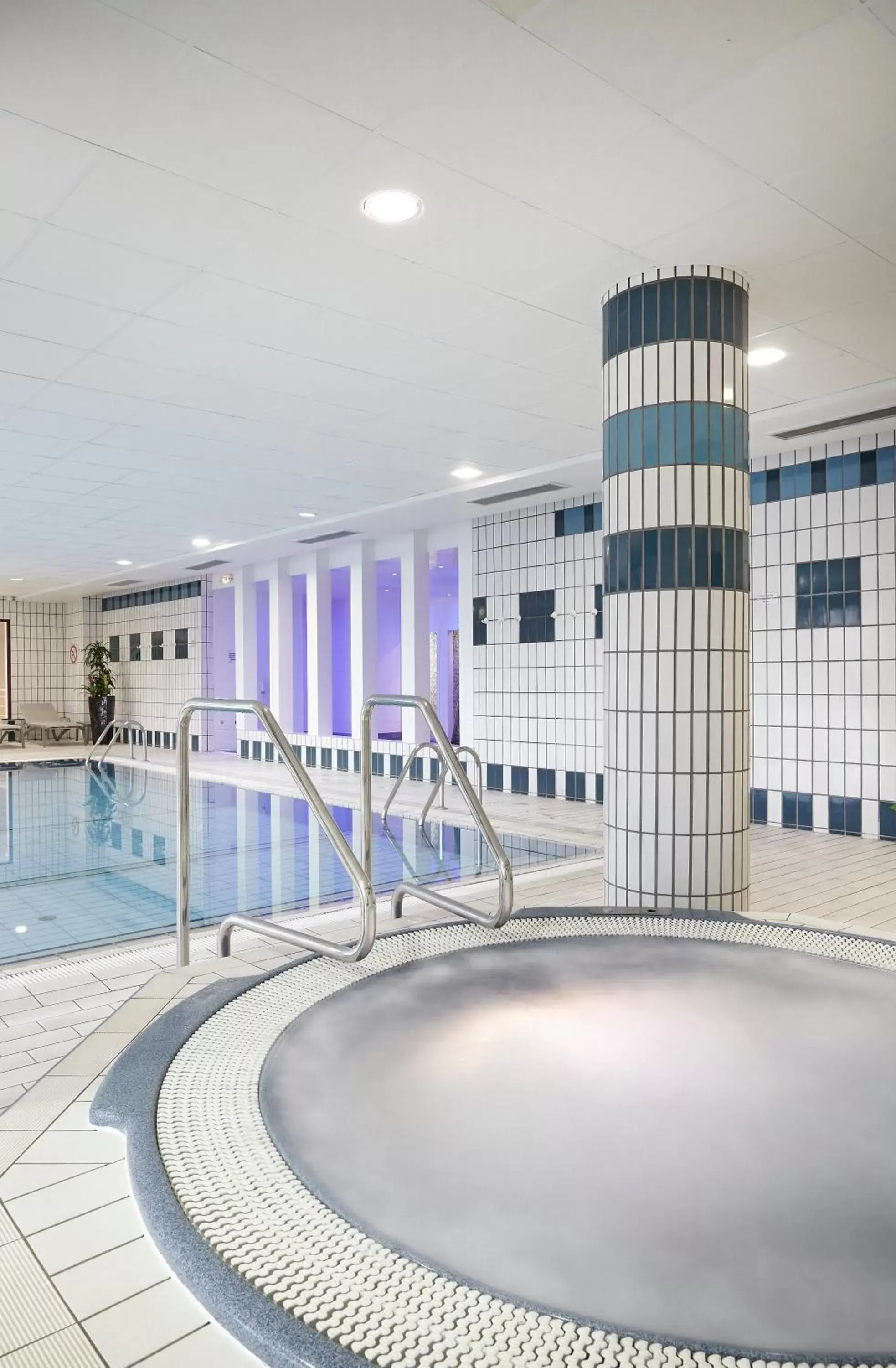 Hot Tub, Swimming Pool in Hôtel Spa Du Béryl