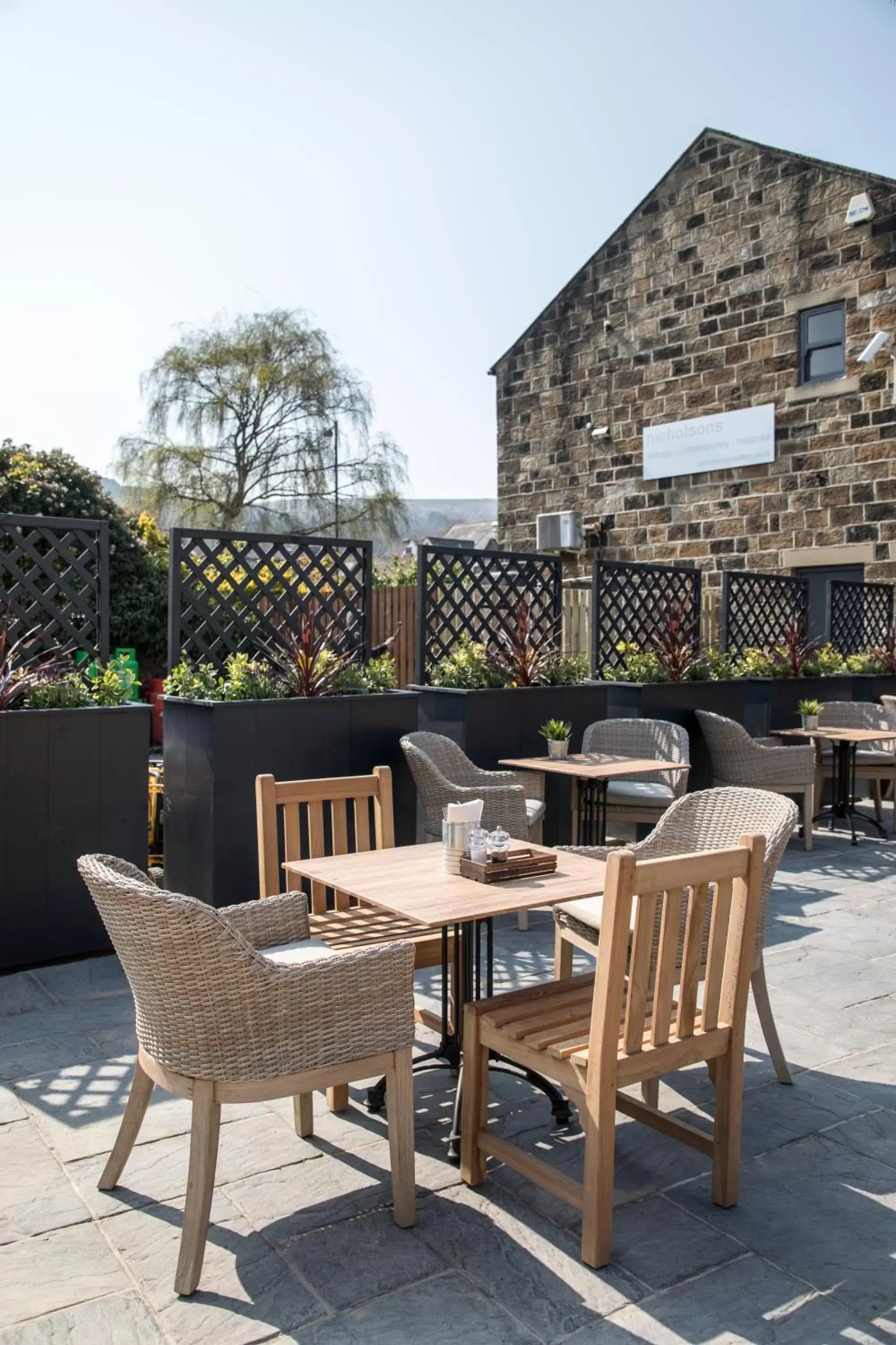 Patio in The Black Hat