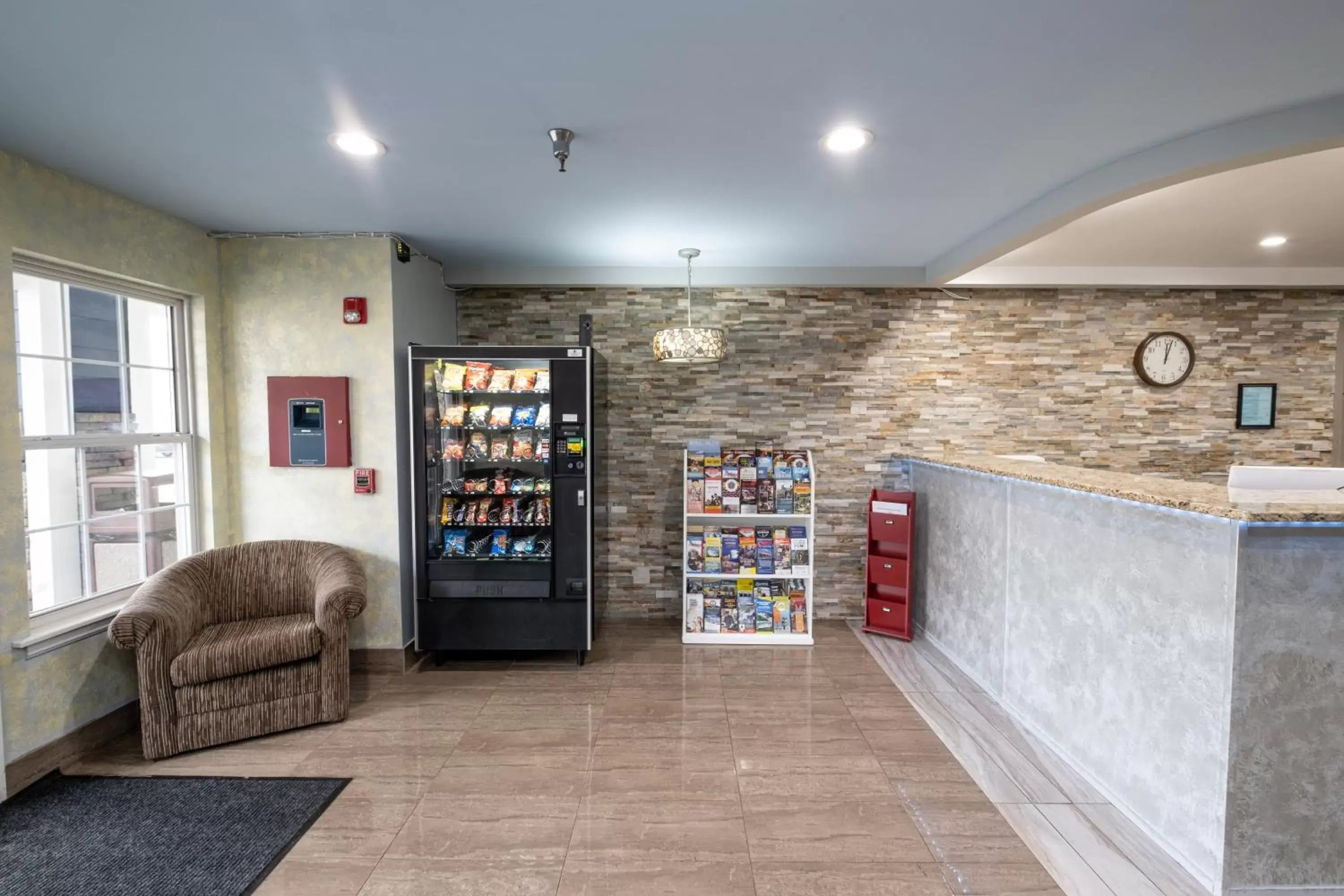 vending machine, Lobby/Reception in Hilltop Inn & Suites - North Stonington