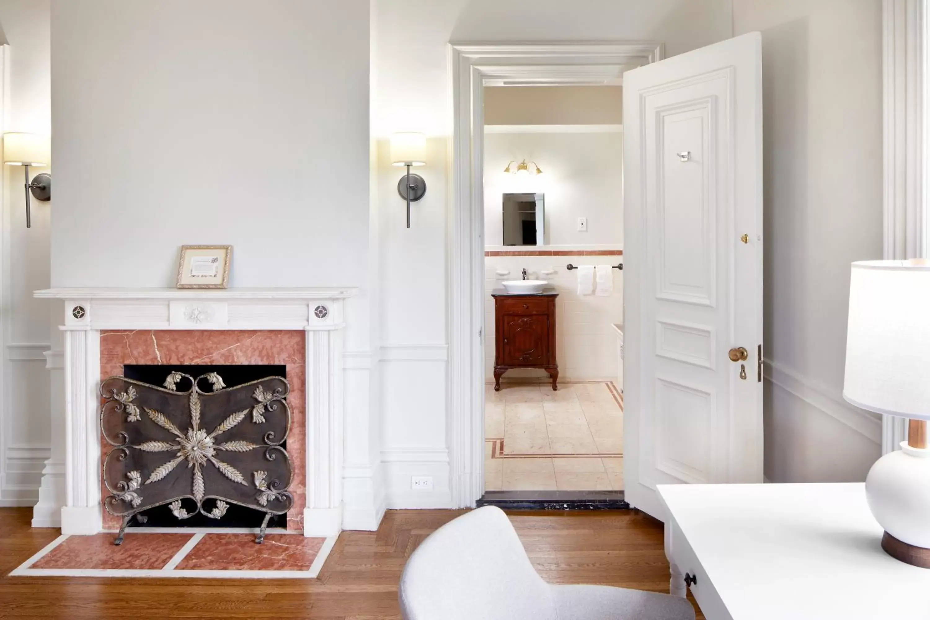 Seating area in Tarrytown House Estate on the Hudson