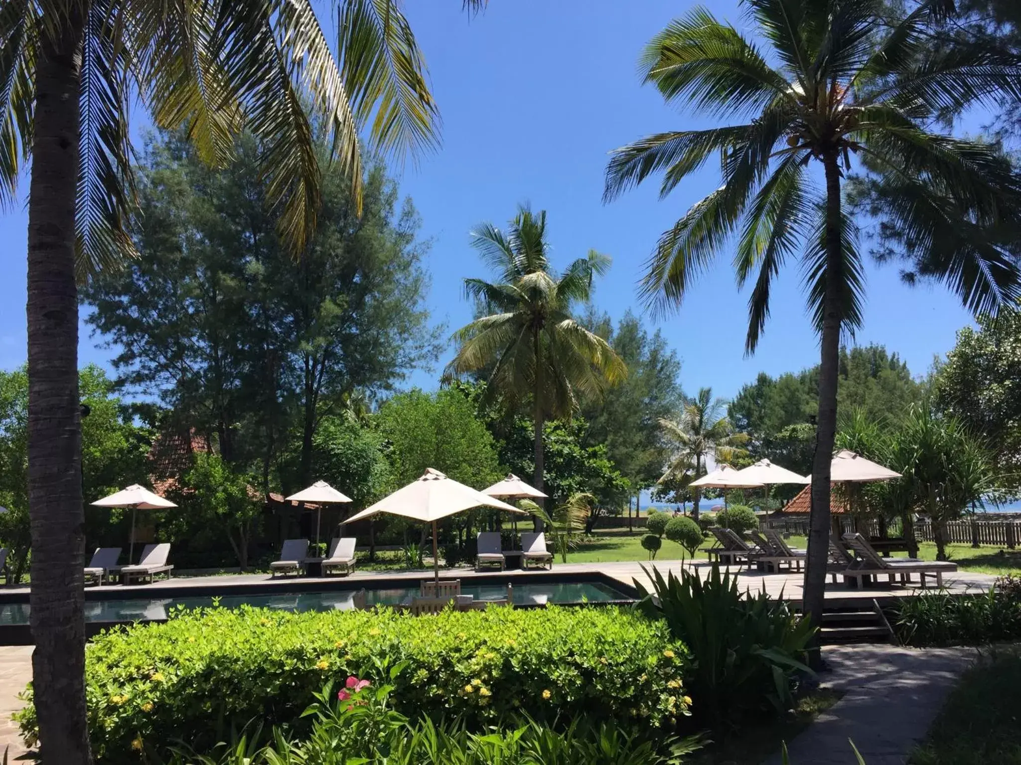 Garden view, Swimming Pool in Desa Dunia Beda Resort
