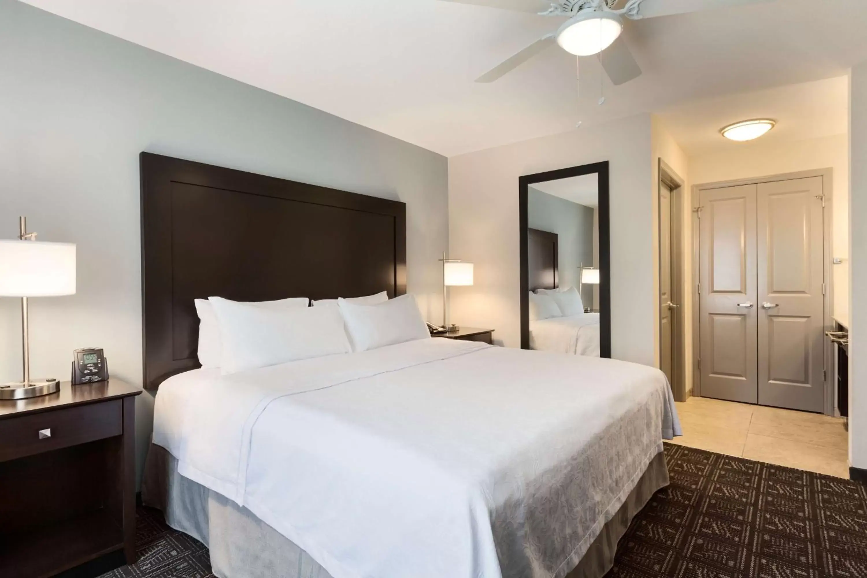 Bed in Homewood Suites by Hilton Huntsville-Downtown