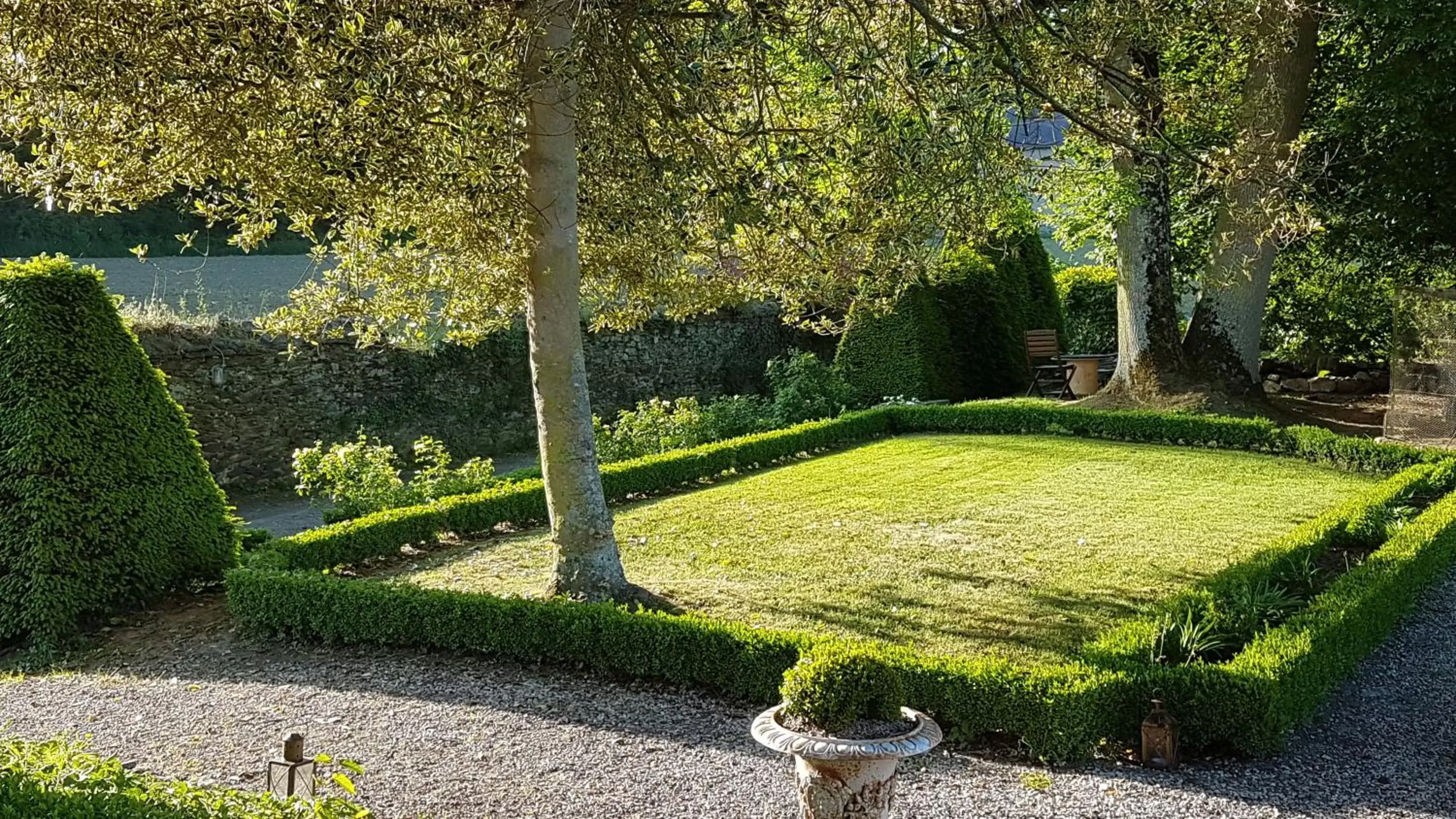 Garden in Le Manoir de la Bigotière