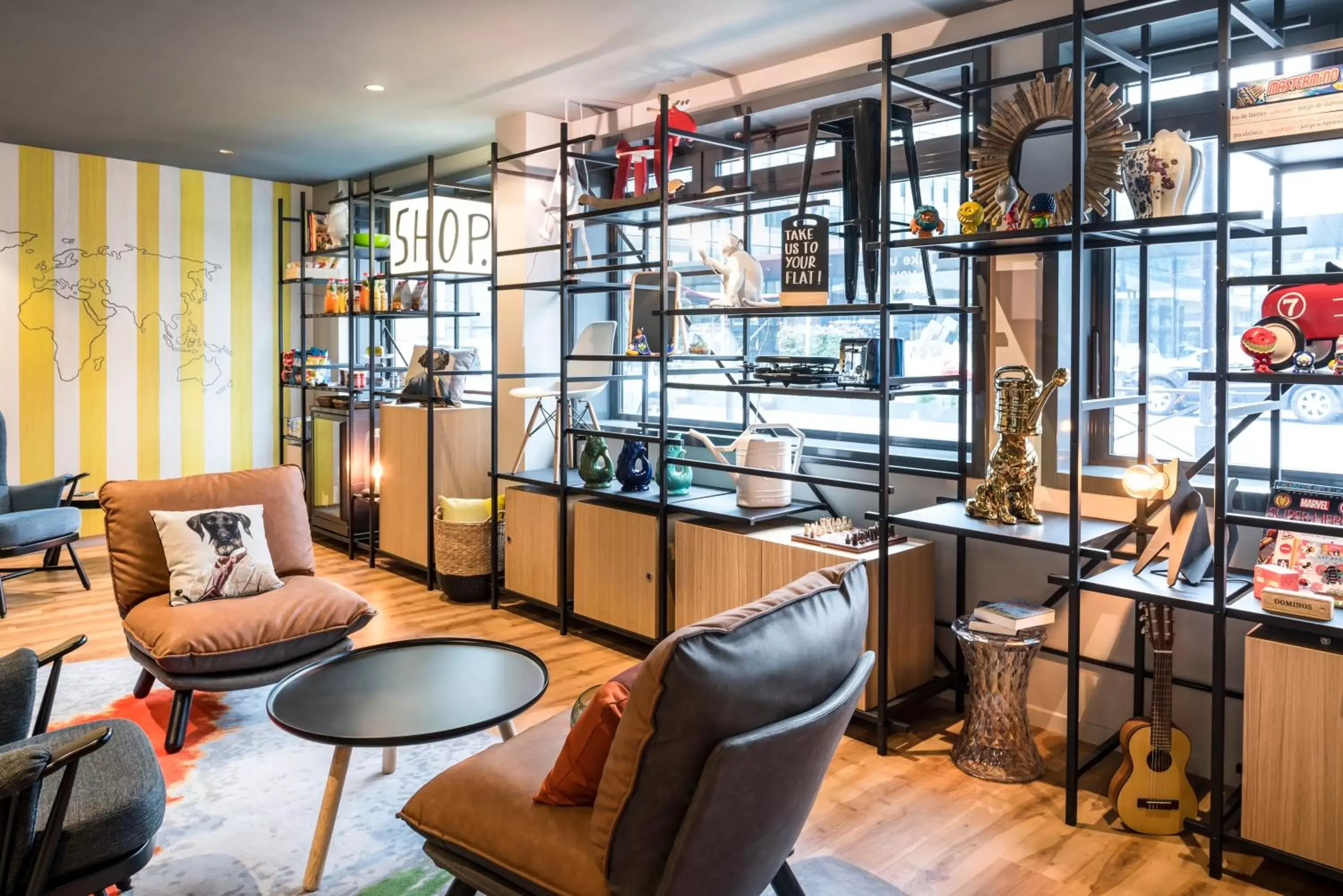 Lobby or reception, Lounge/Bar in Aparthotel Adagio Paris Bercy Village