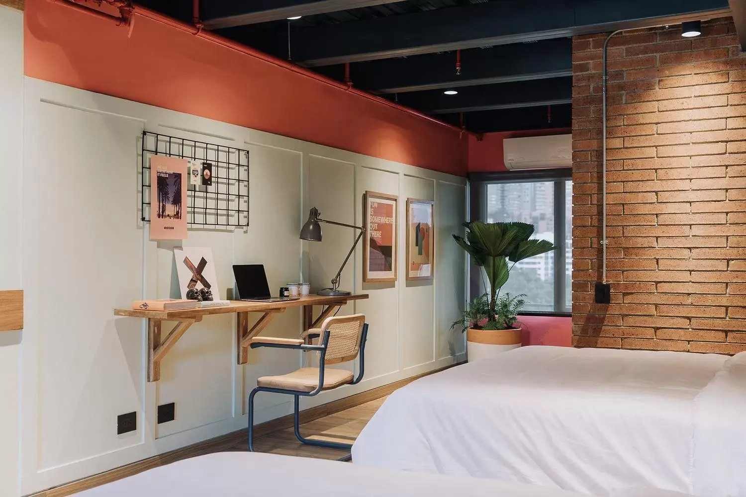 Photo of the whole room, Bed in The Somos Beats Hotel & Rooftop Photo of the whole room, Bed in The Somos Beats Hotel & Rooftop