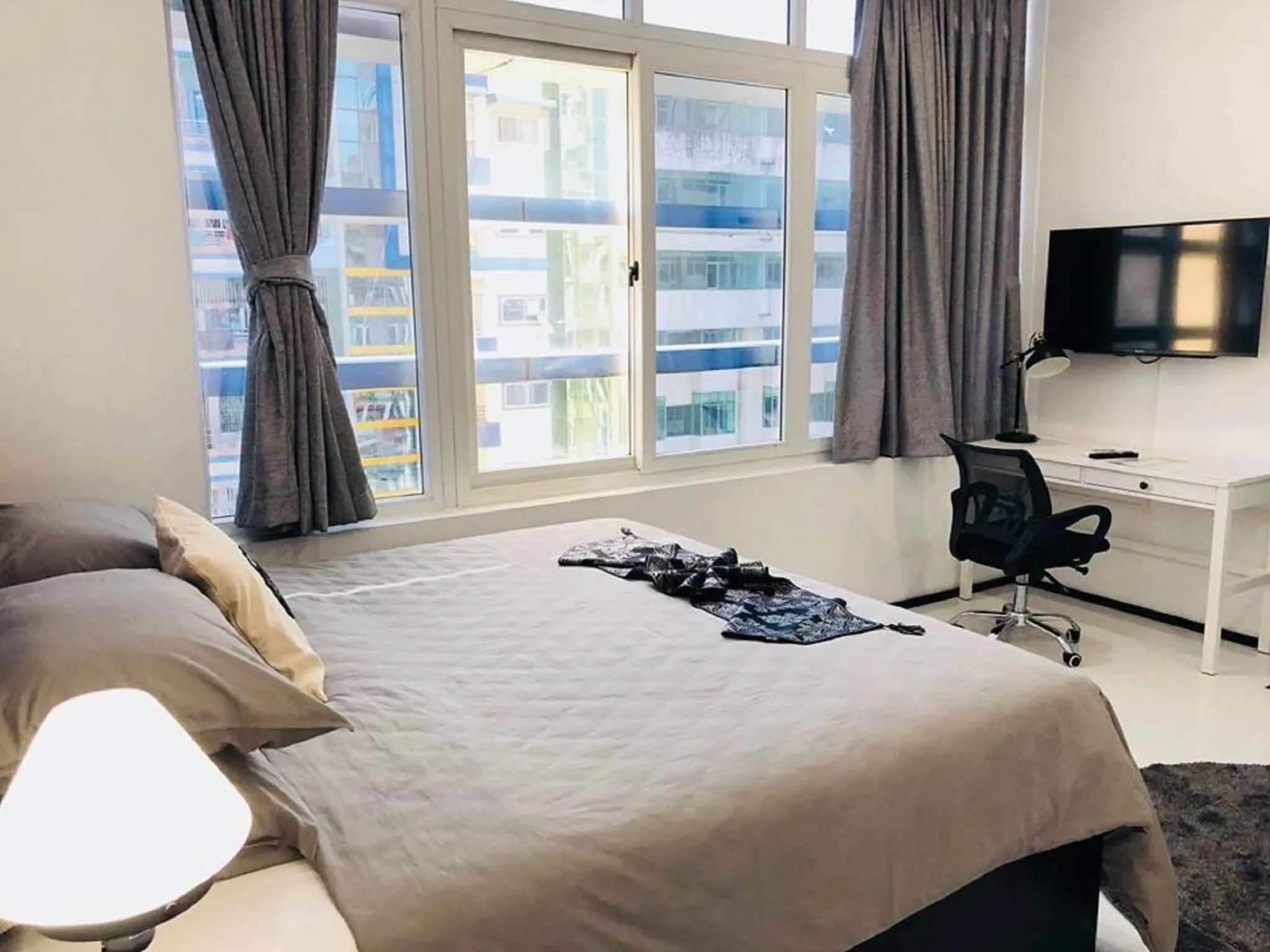 Bedroom, Bed in YAMA HOTEL & ROOFTOP BAR