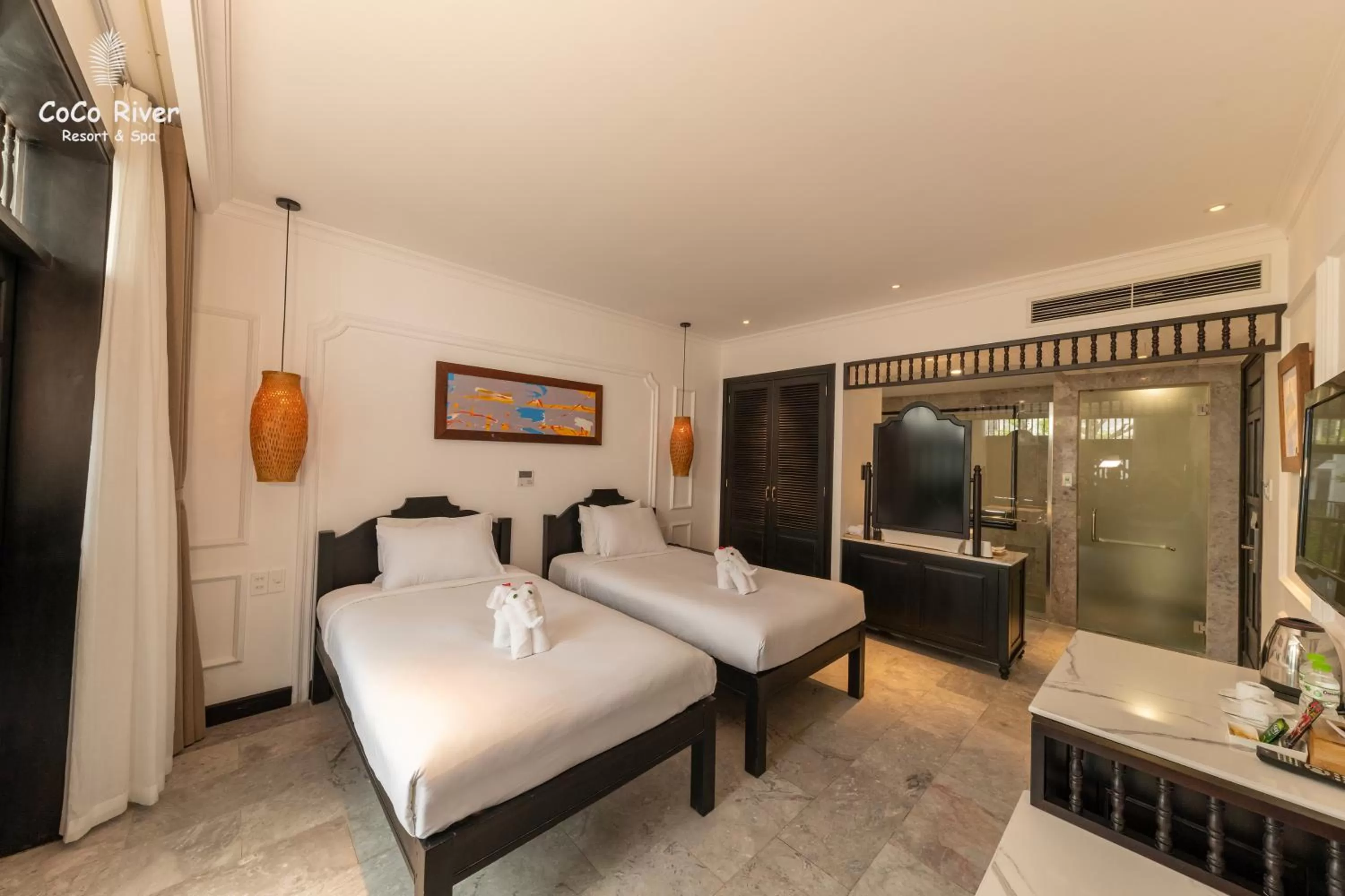 Photo of the whole room, Bed in Hoi An Coco River Resort & Spa