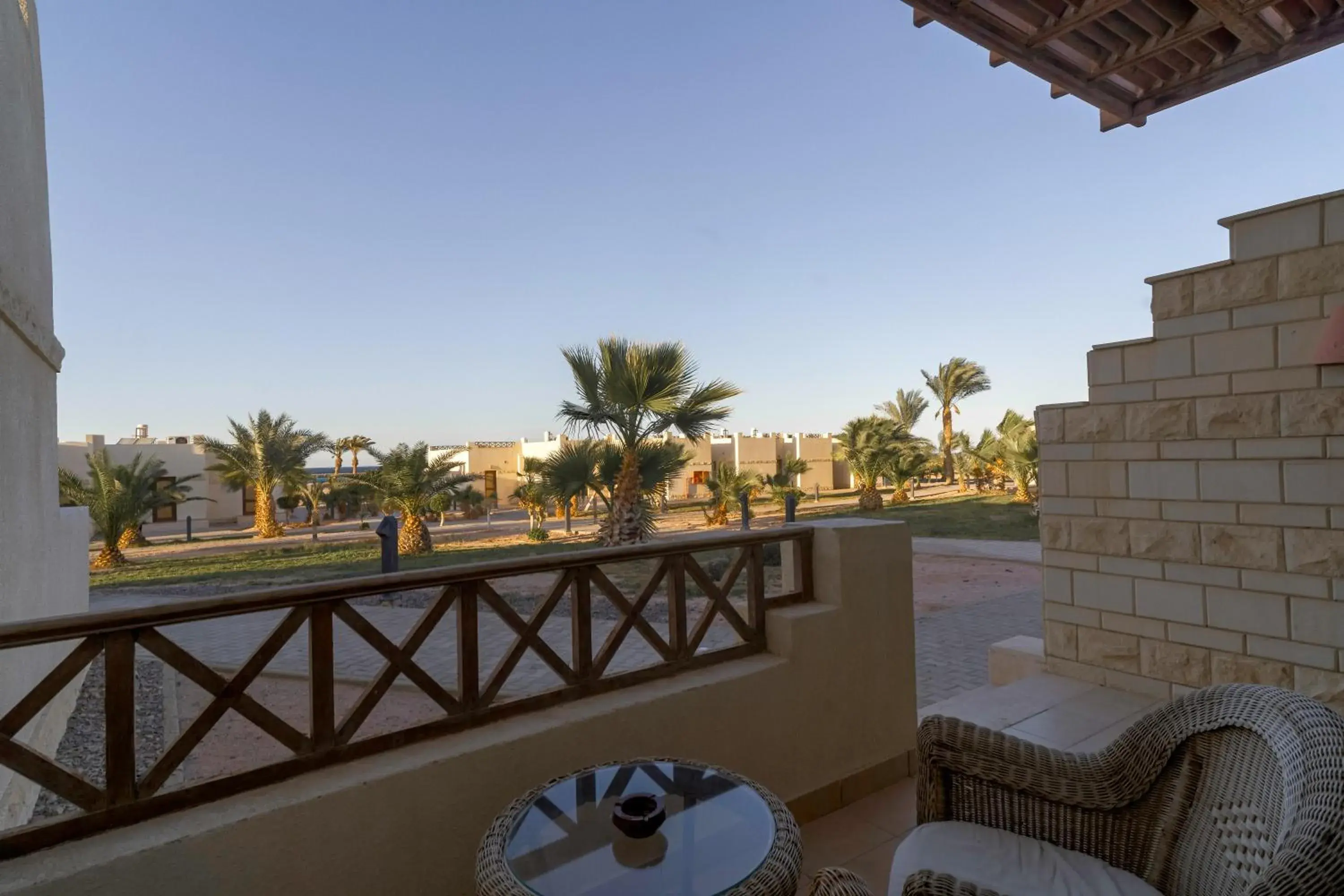 View (from property/room), Balcony/Terrace in Hurghada Coral Beach Hotel