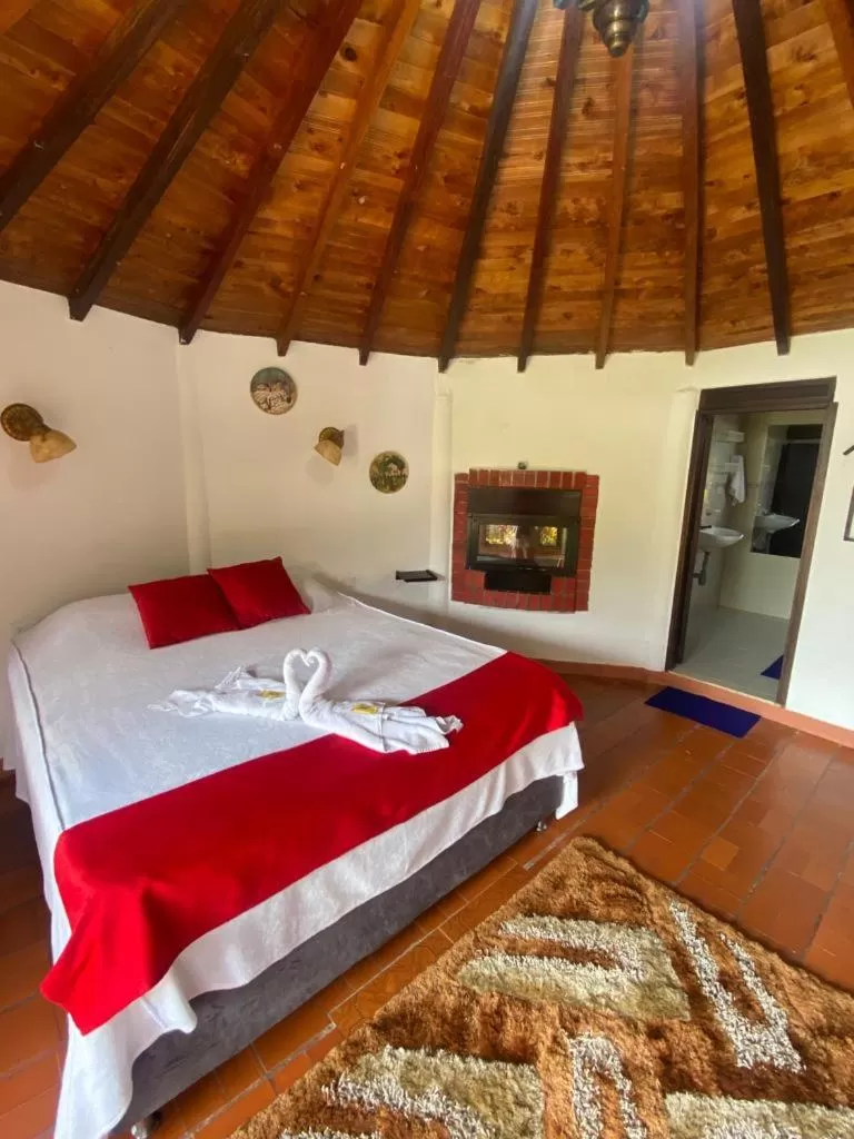 Bed in Hotel Campestre la Loma curiti