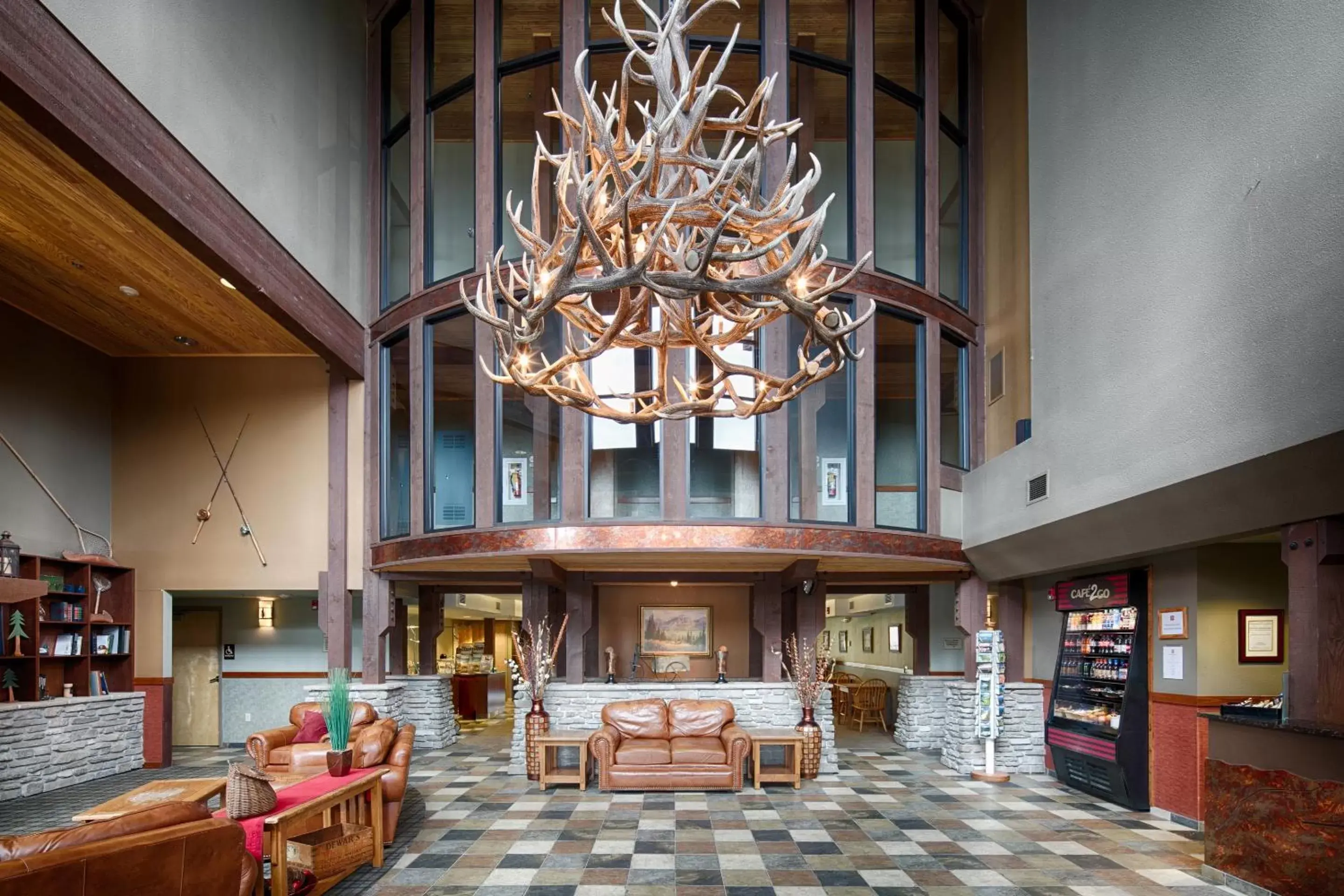 Lobby or reception, Restaurant/Places to Eat in Red Lion Hotel Kalispell
