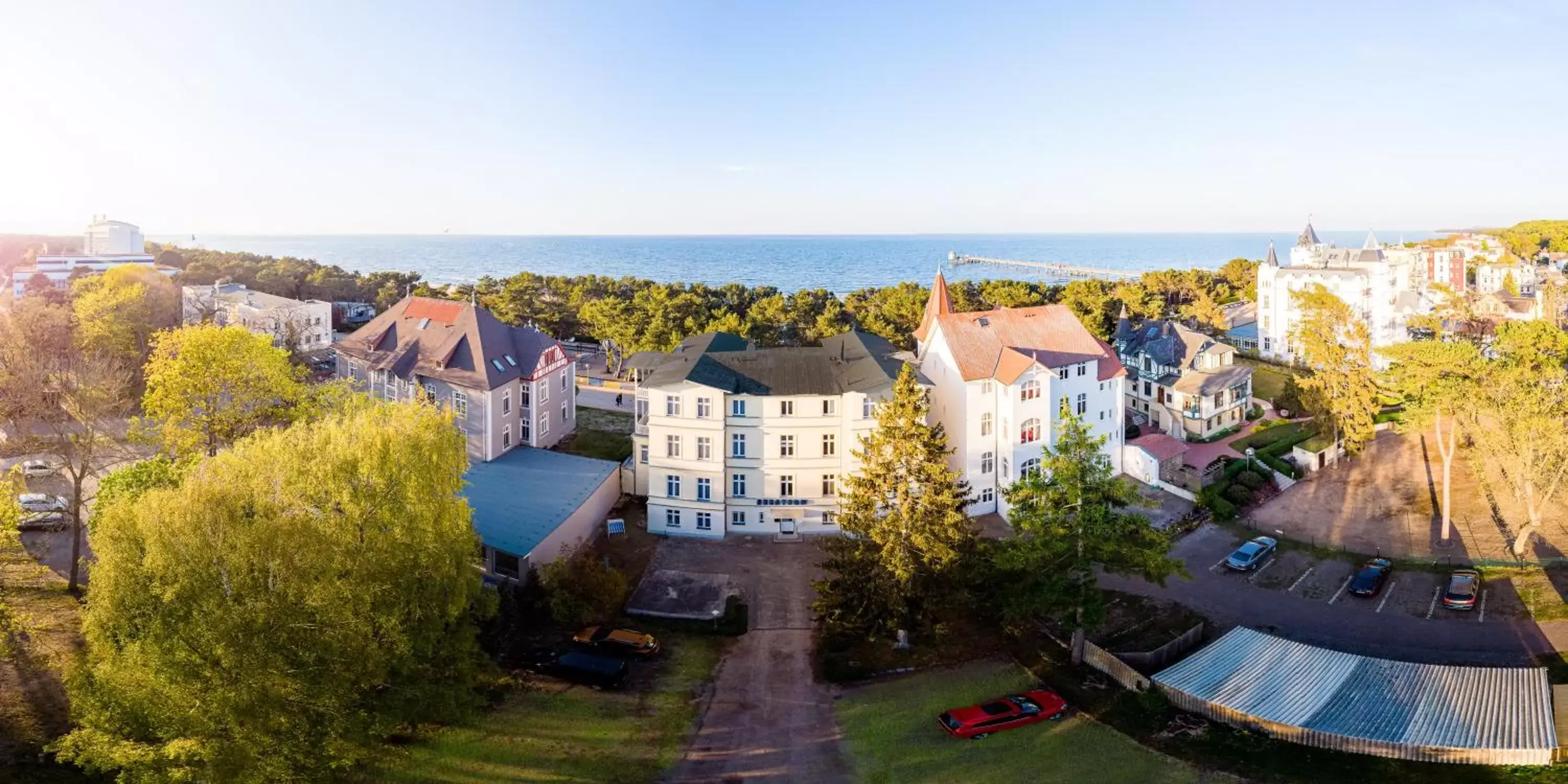 Property building, Bird's-eye View in Hotel Seestern