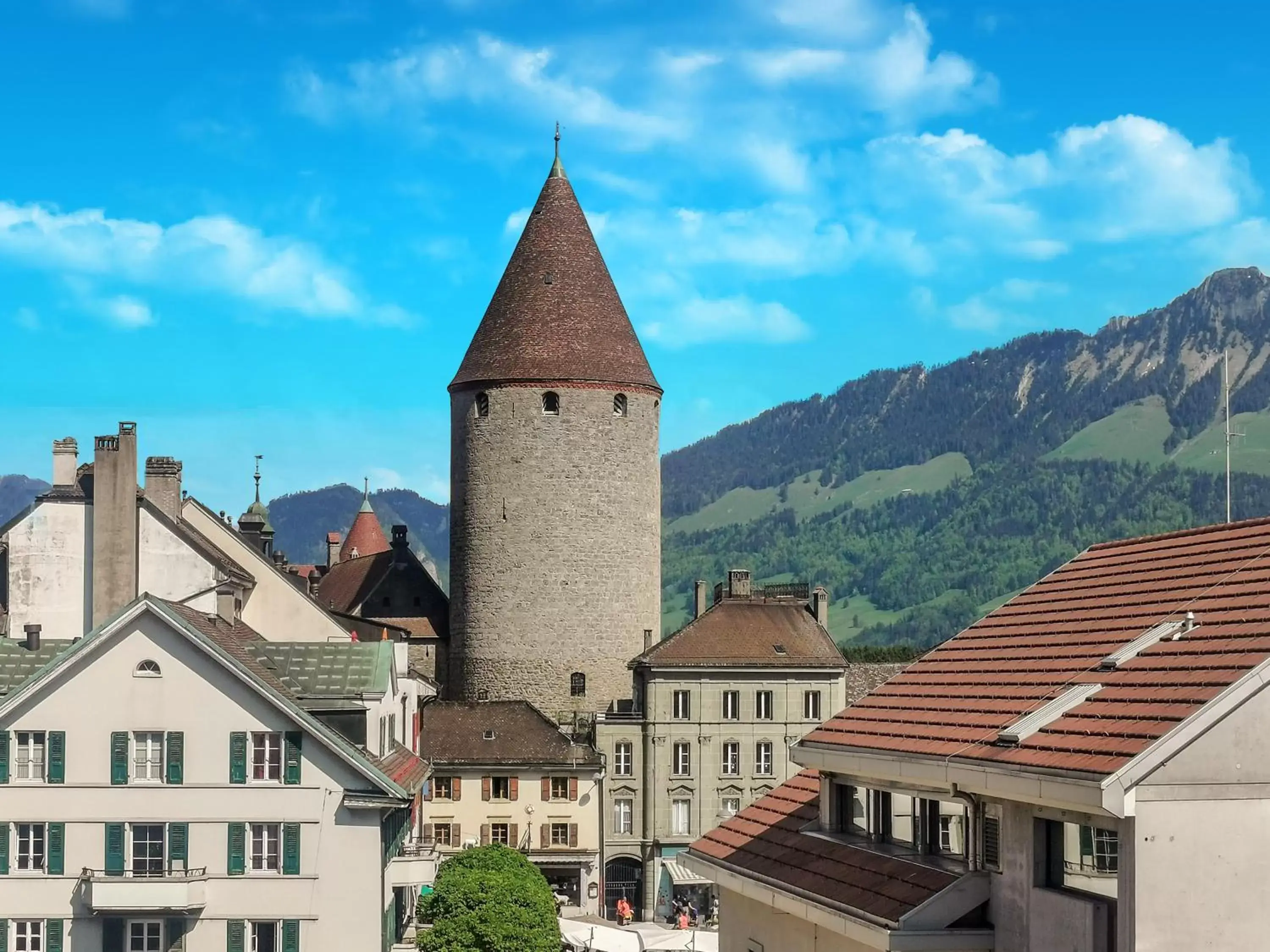 Nearby landmark in Hotel des Alpes Bulle center