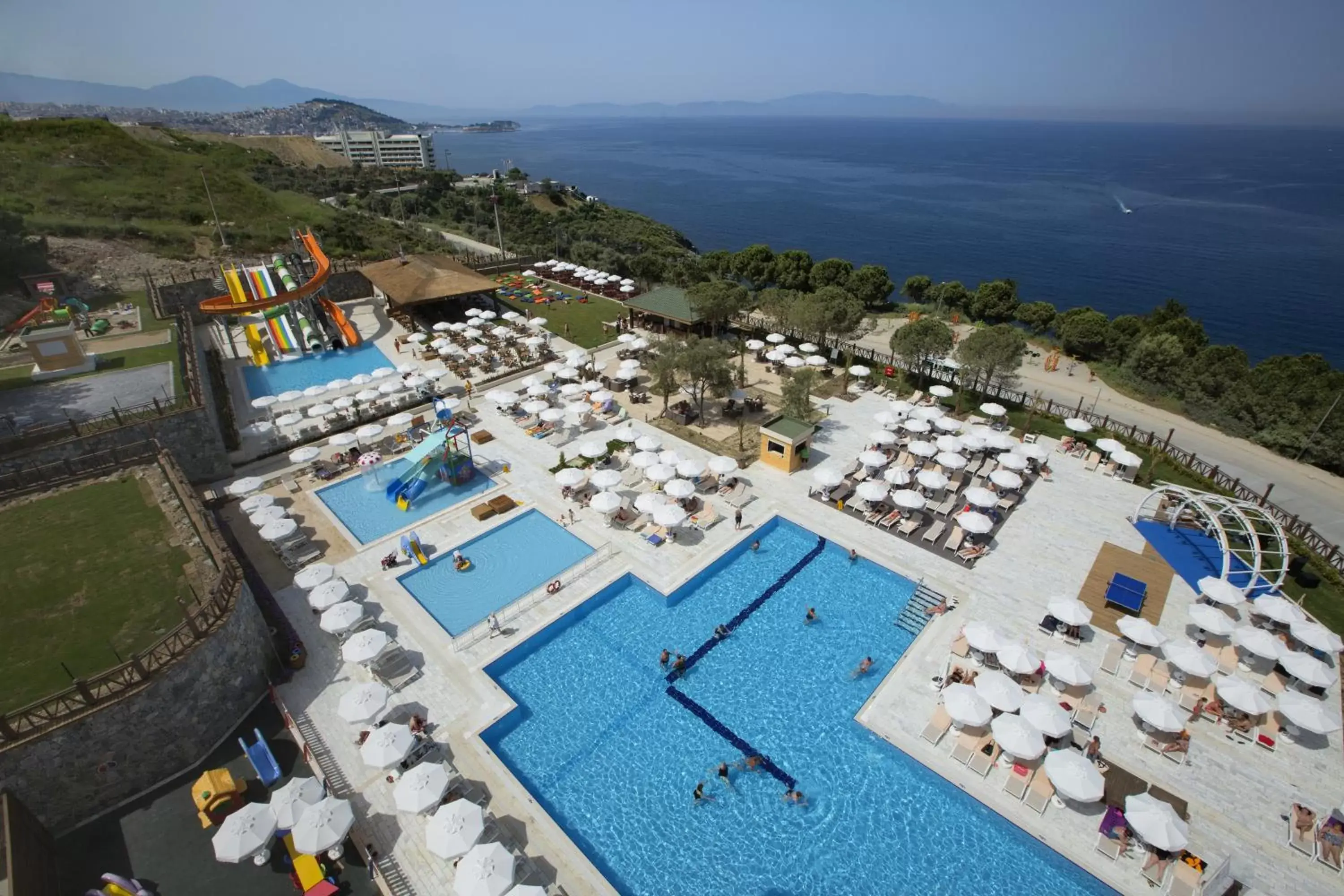 Pool view, Bird's-eye View in Ramada Resort Kusadasi & Golf