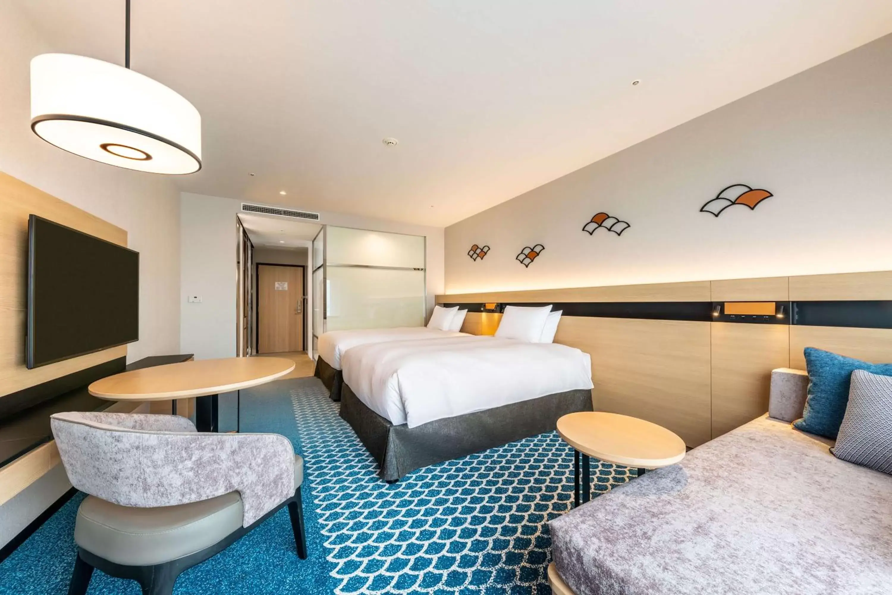 Bed in Hilton Tokyo Bay