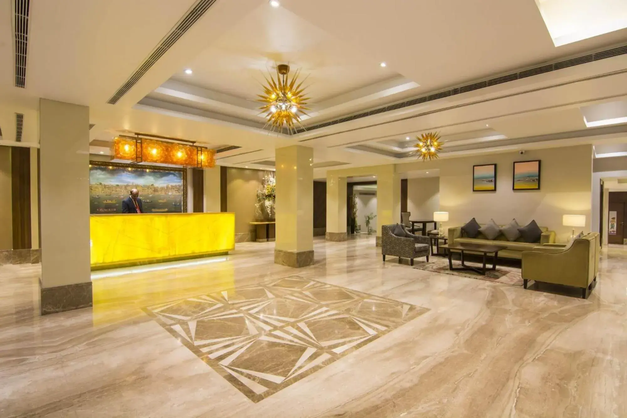Lobby or reception in The India Benares Lobby or reception in The India Benares