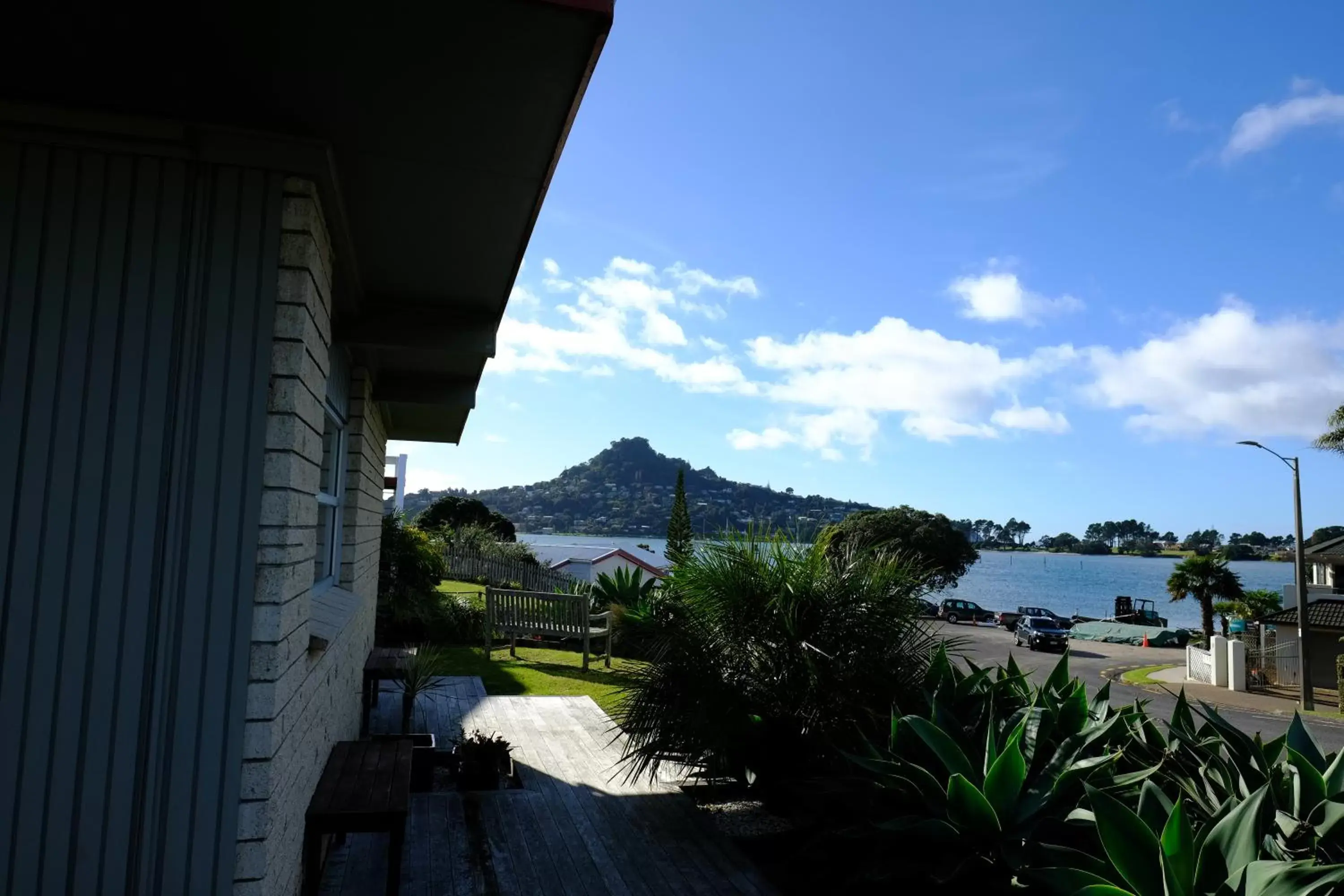 Quiet street view in Tairua Shores Motel