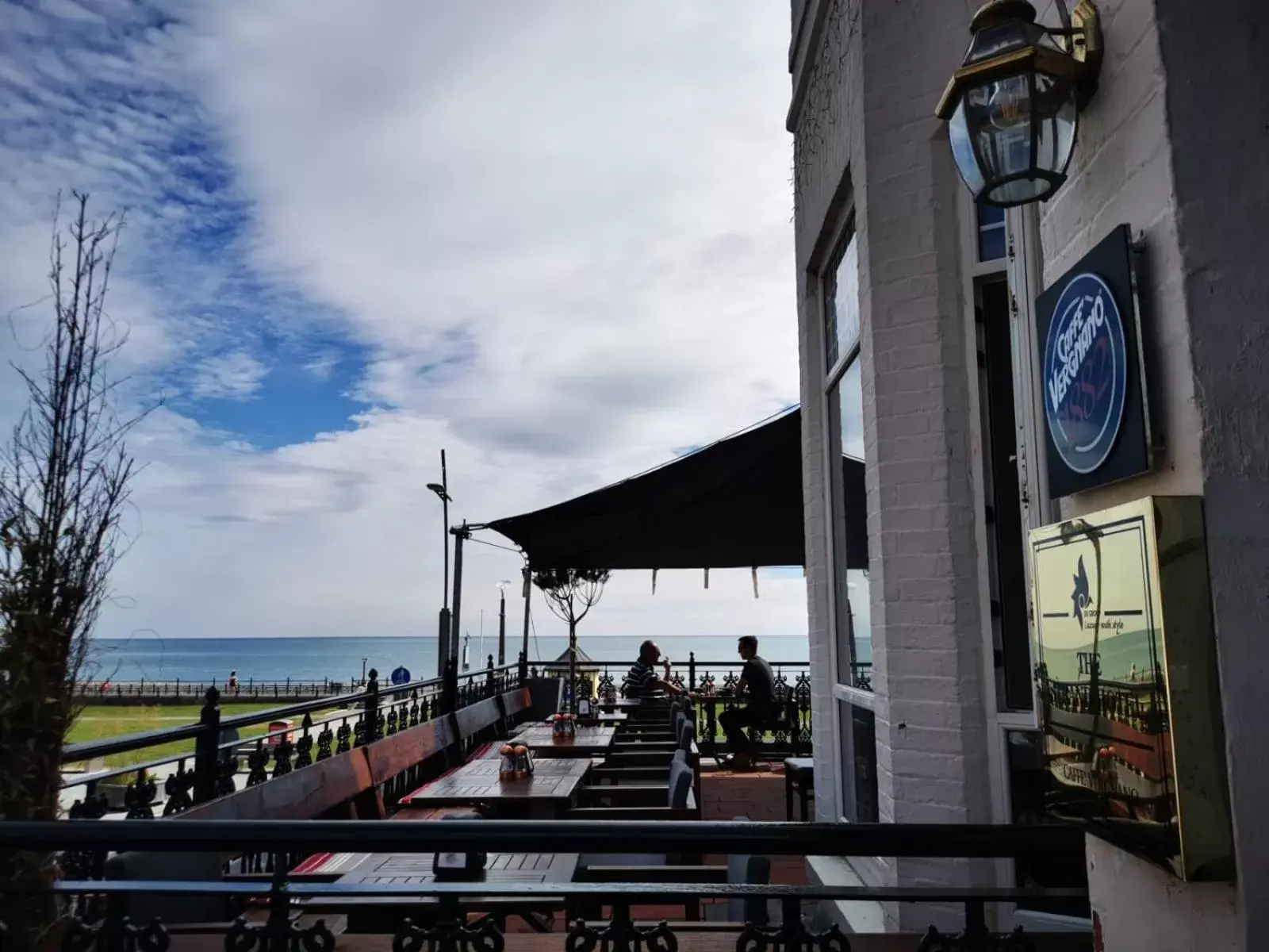 Sea view in The Strand Hotel former Home of Oscar Wilde & Caffe Vergnano 1882