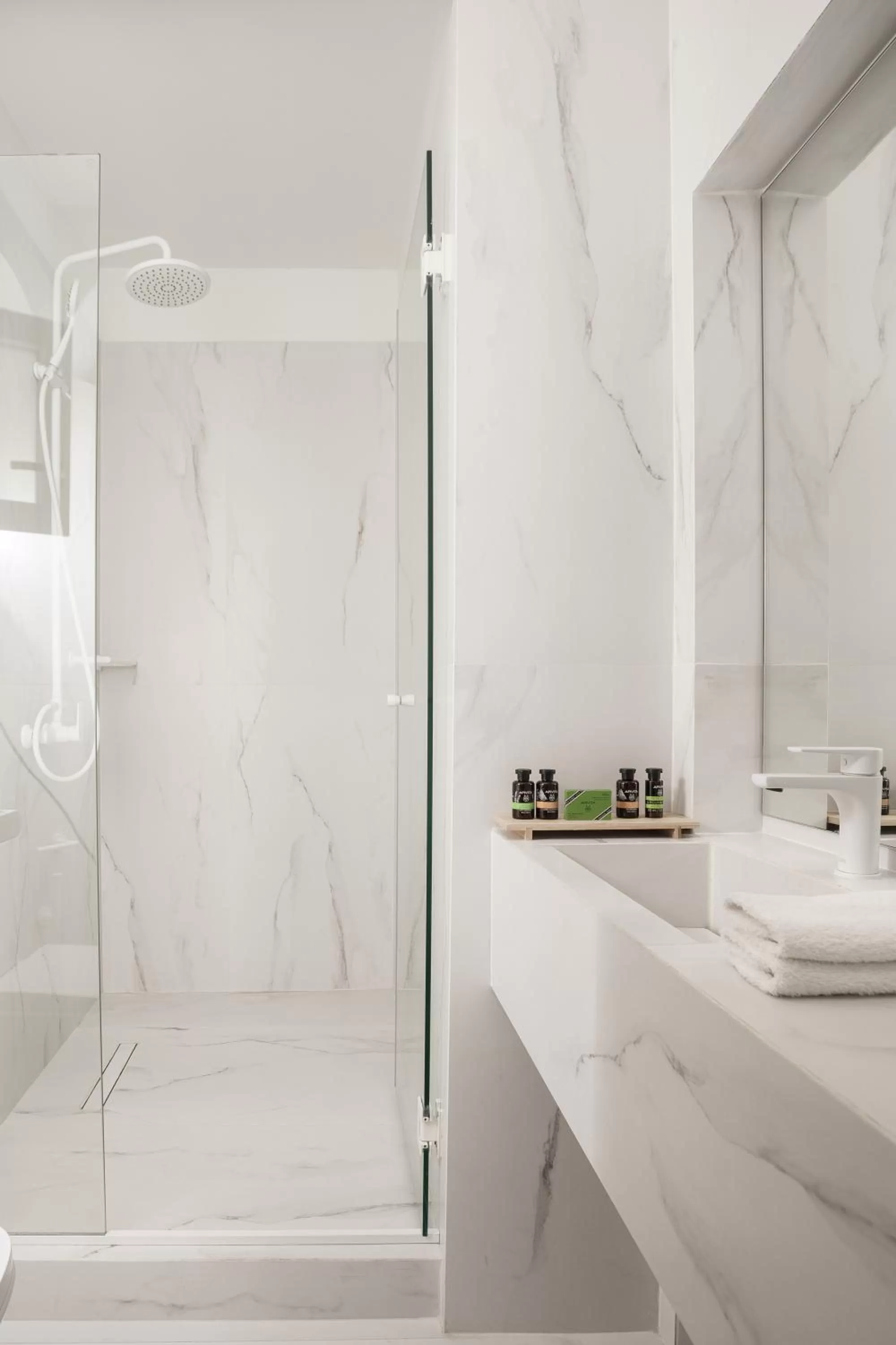 Shower, Bathroom in SYROS SOUL LUXURY SUITES