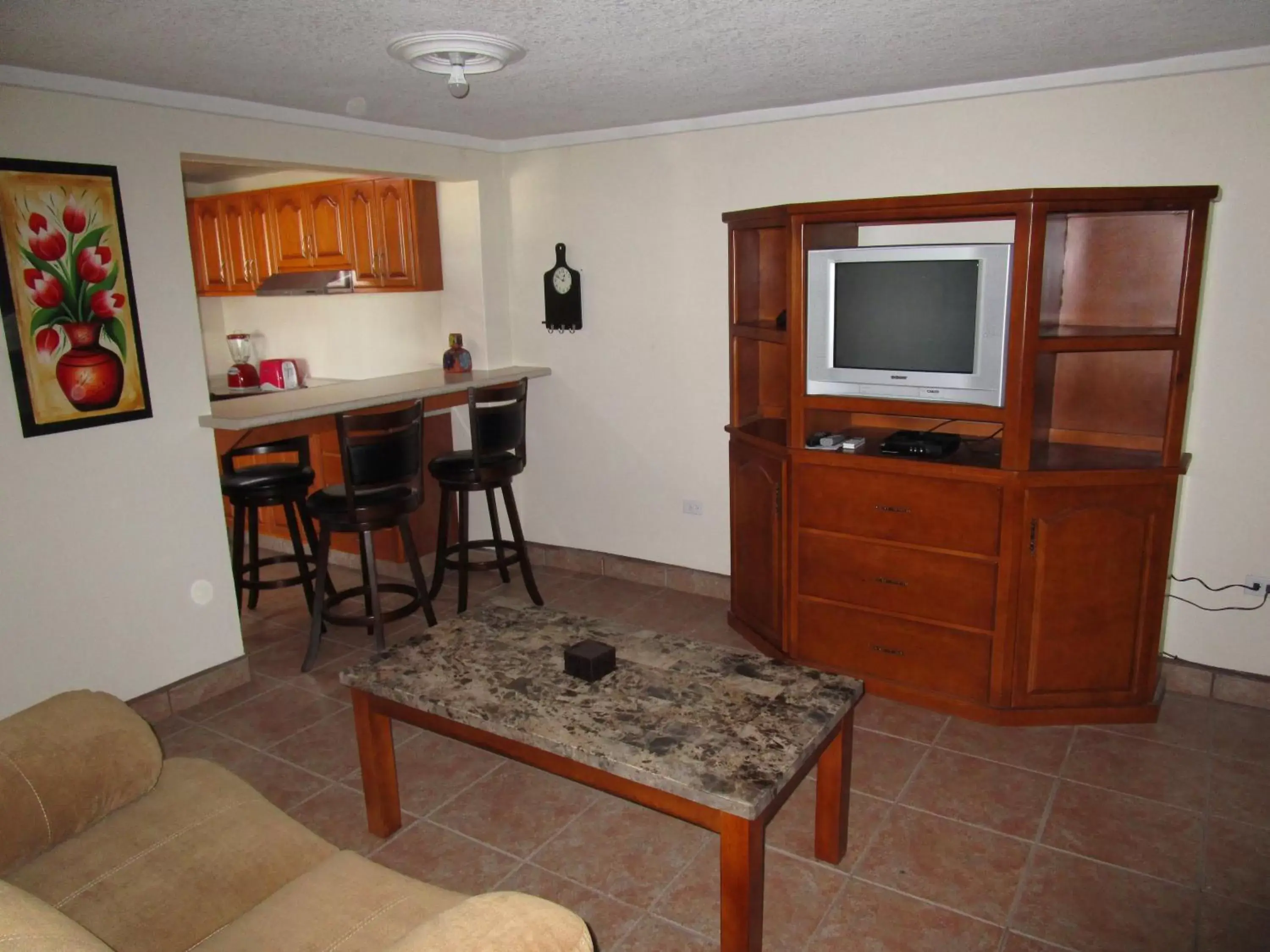 TV/Entertainment Center in Hotel Lorimar