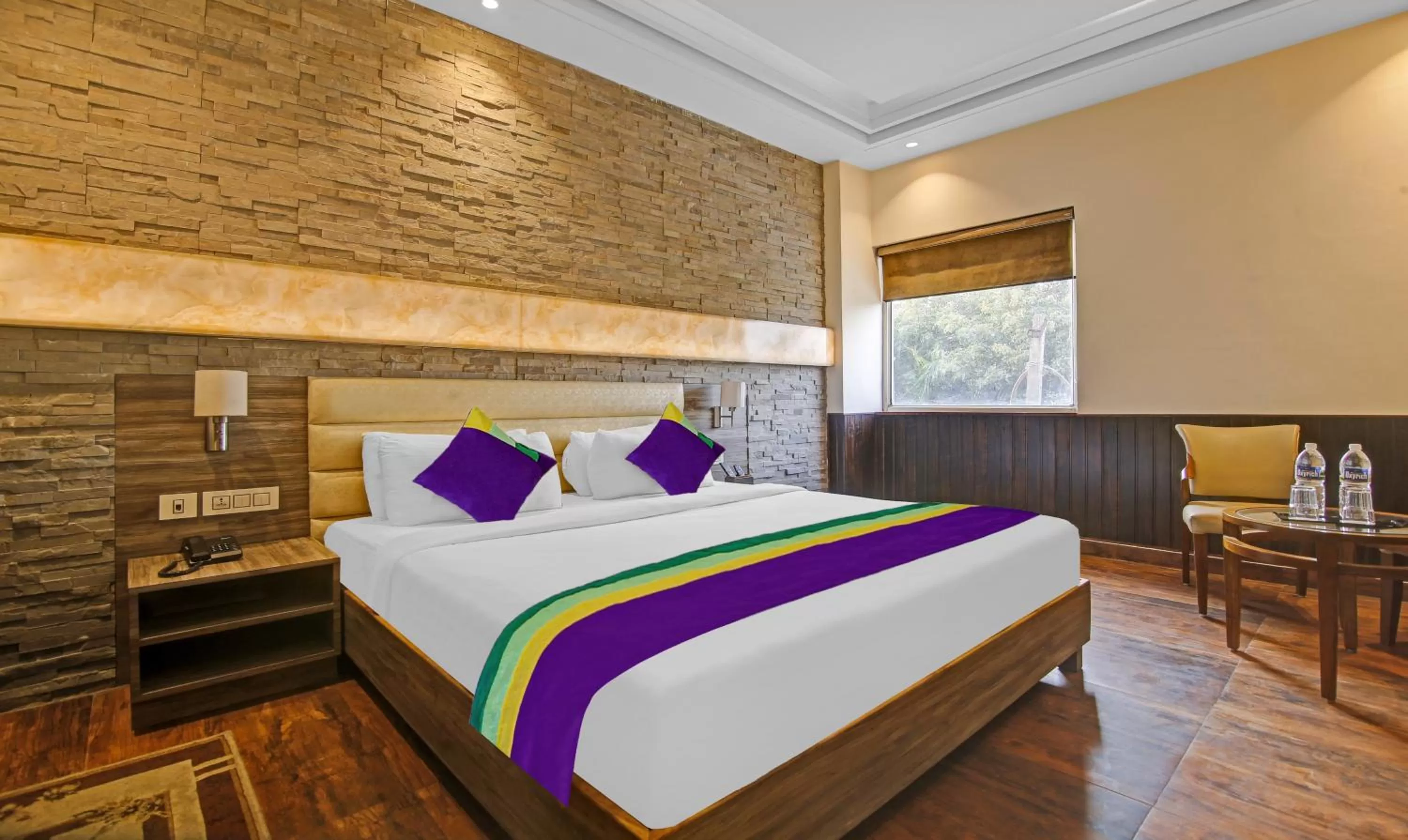 Bed in Treebo Premium Arista