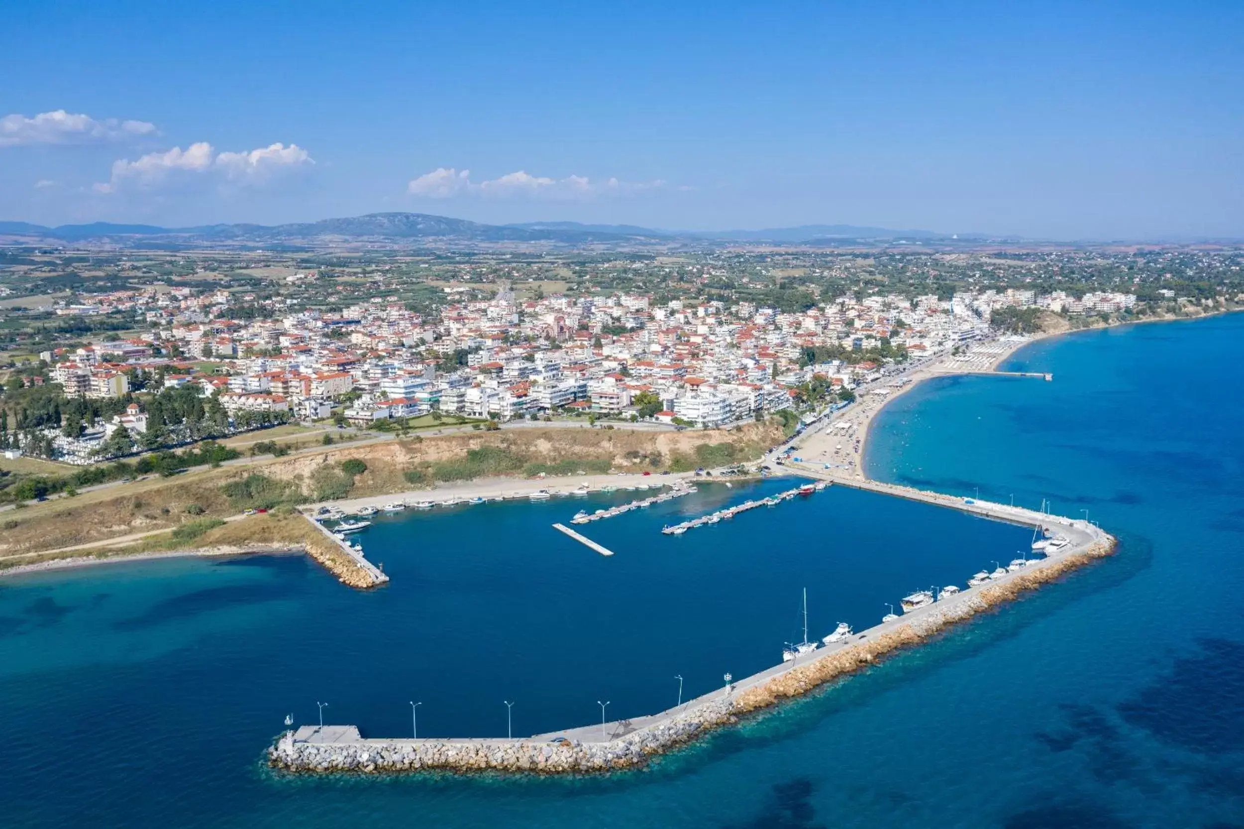 Beach, Bird's-eye View in Light Blue Hotel