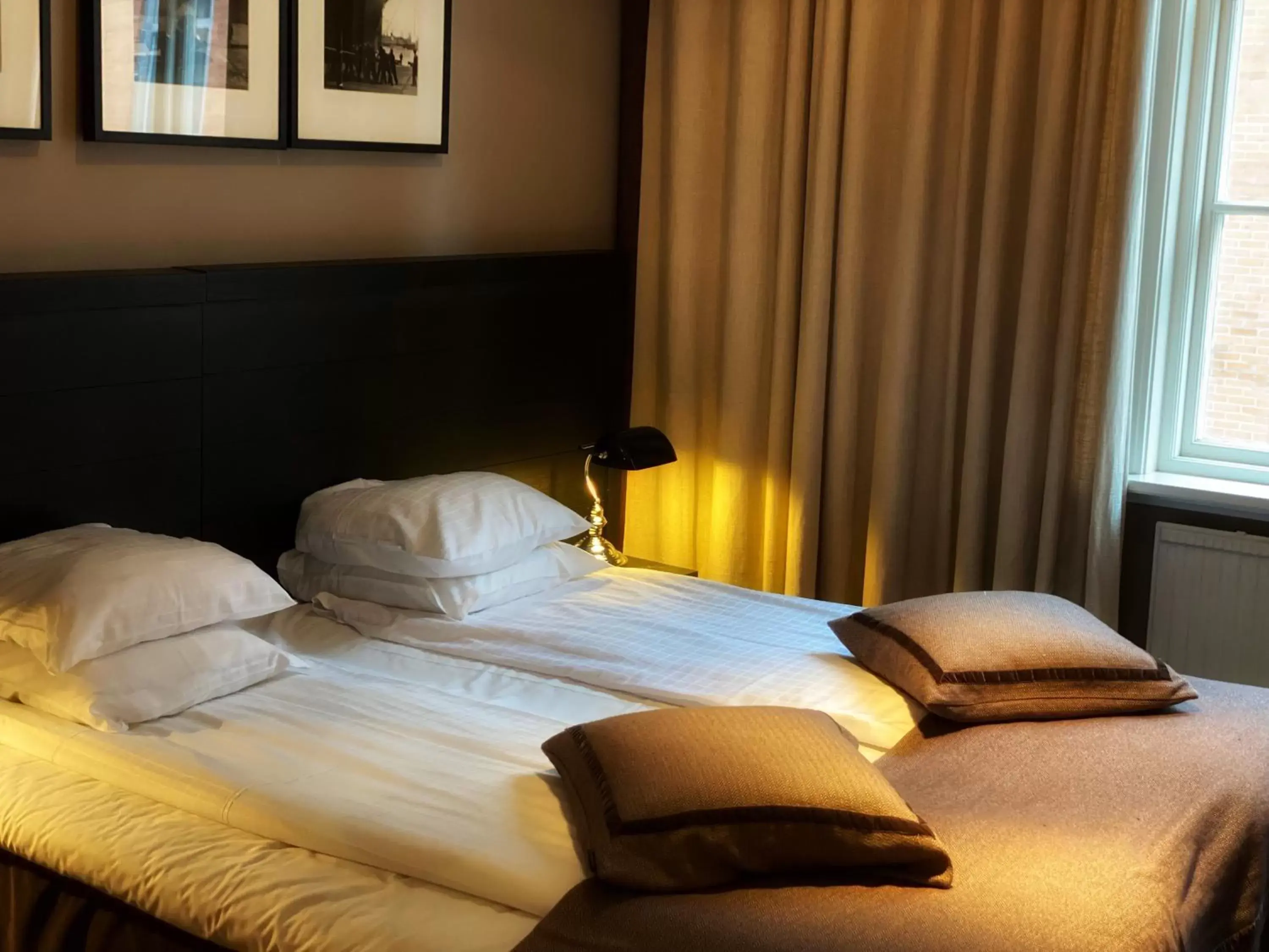 Bed in Hotel Villan