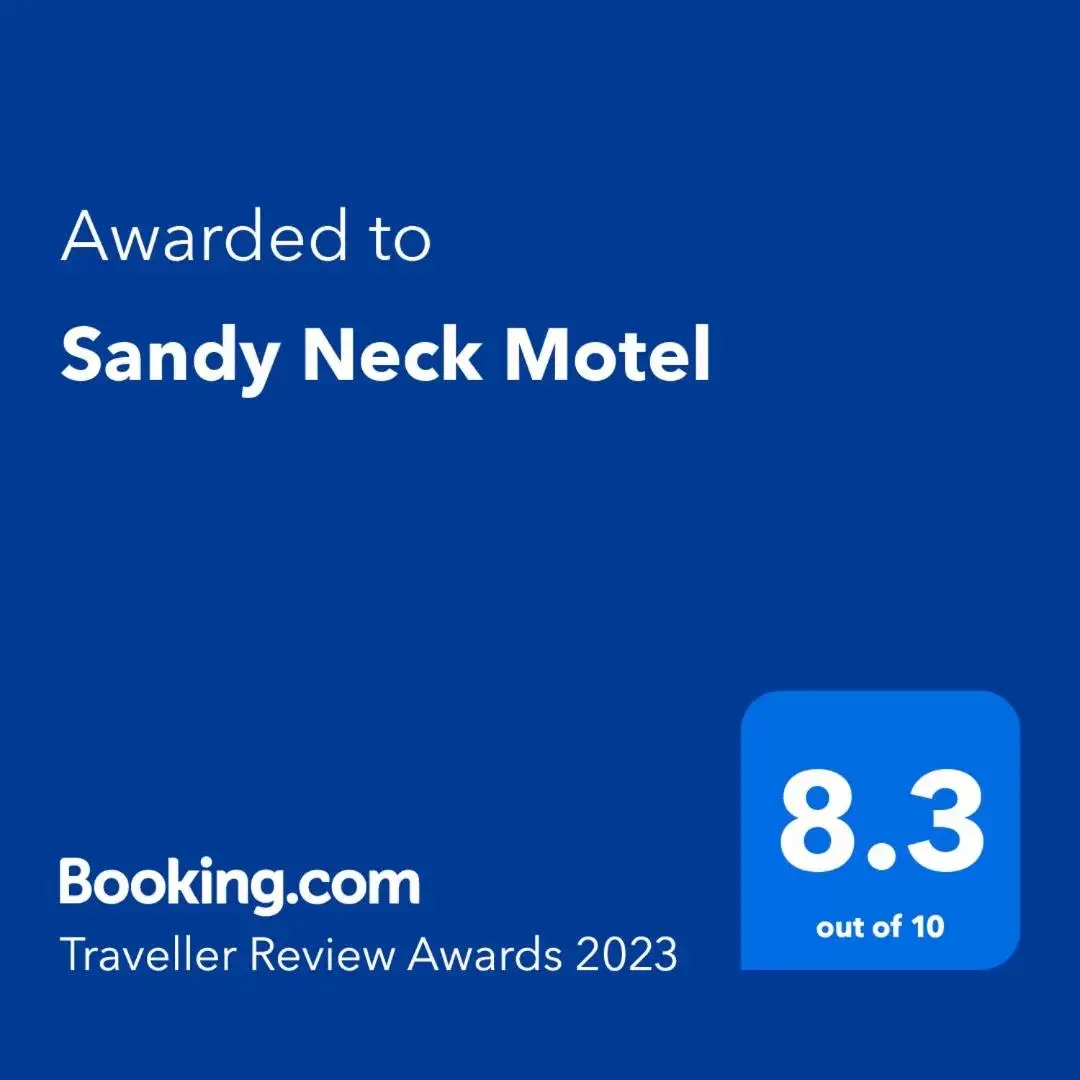 Certificate/Award, Logo/Certificate/Sign/Award in Sandy Neck Motel