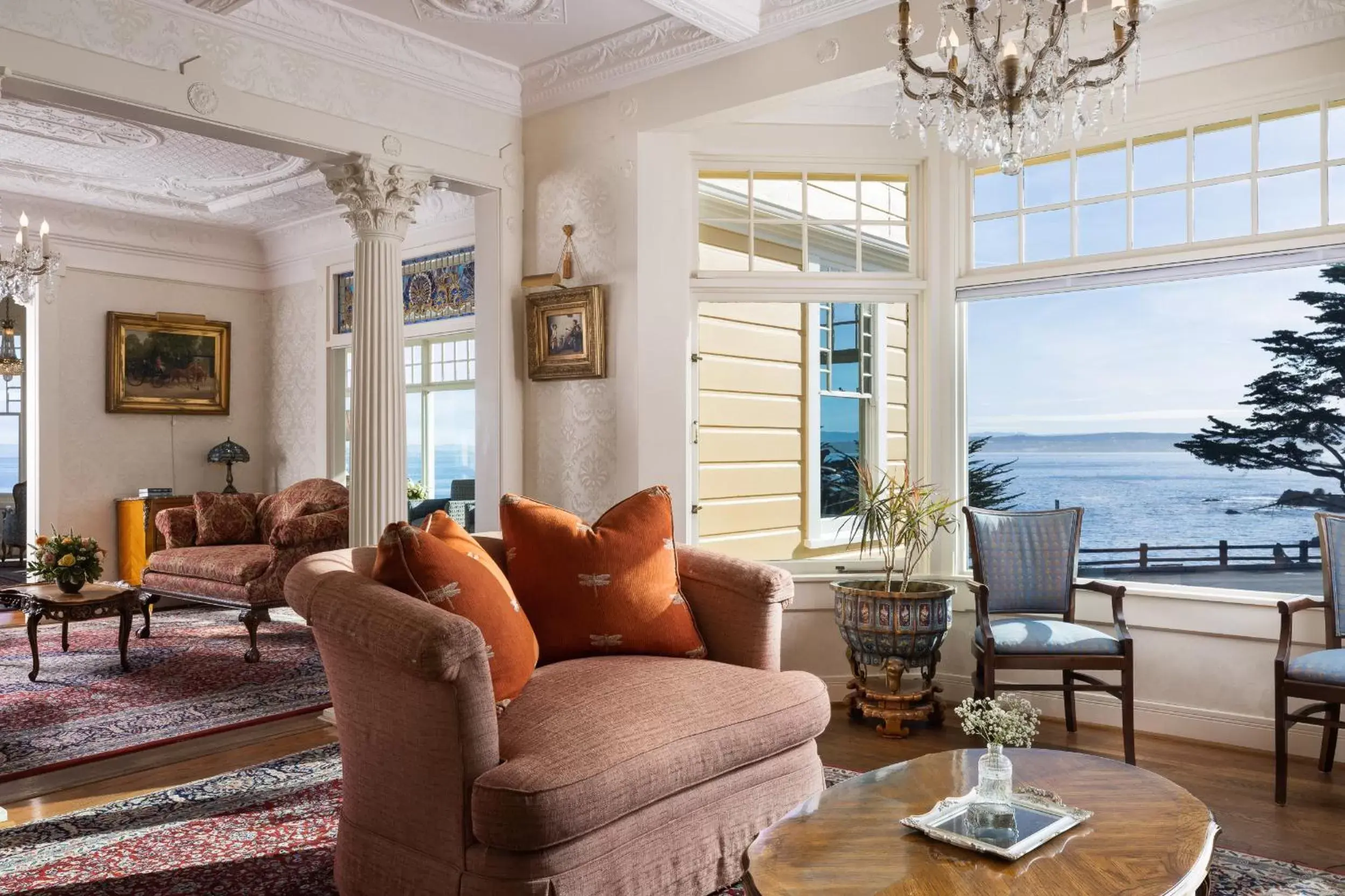 Lobby or reception, Seating Area in Seven Gables Inn on Monterey Bay, A Kirkwood Collection Hotel