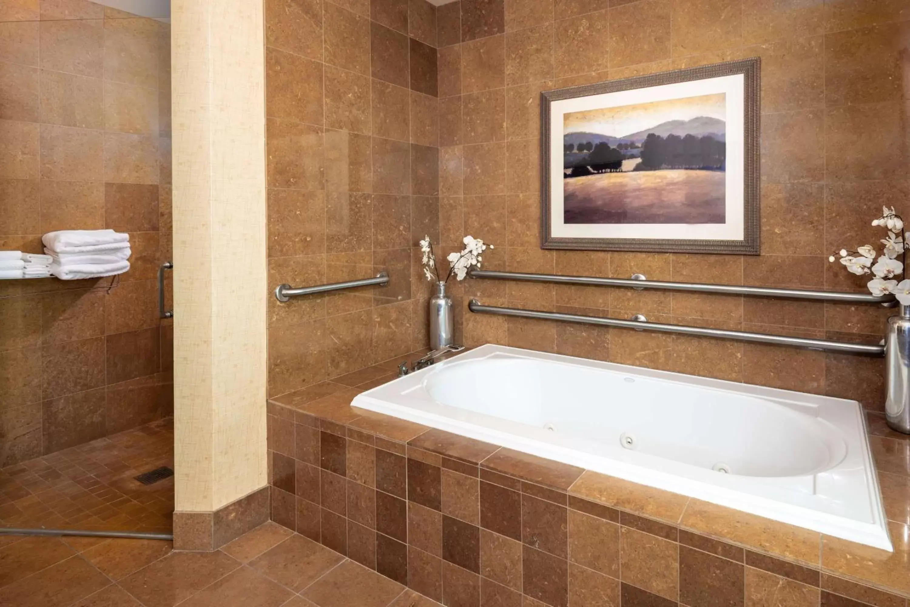 Bathroom in Embassy Suites Omaha- La Vista/ Hotel & Conference Center