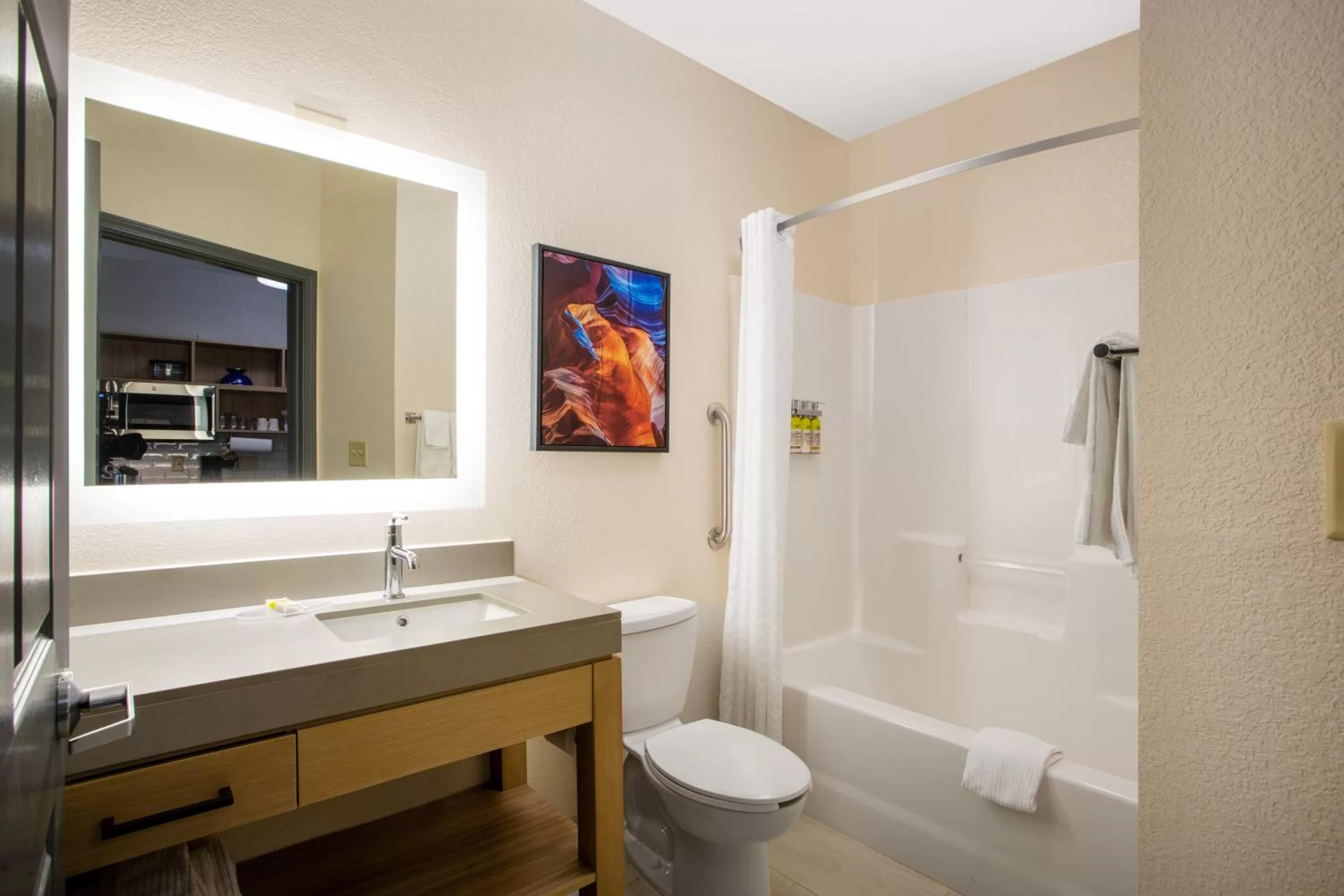Bathroom in Candlewood Suites Apex Raleigh Area by IHG