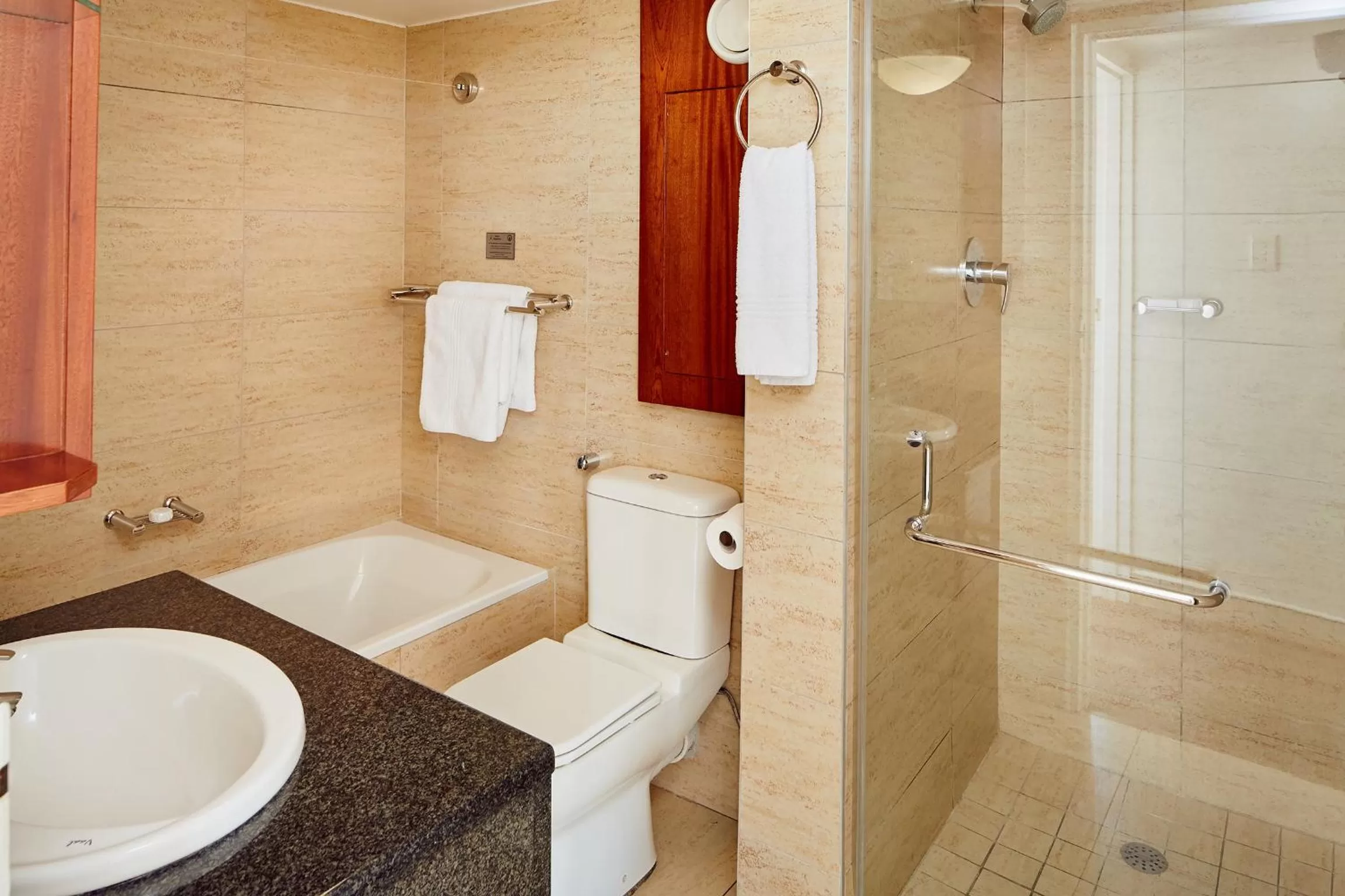 Shower in First Group The Palace All-Suite