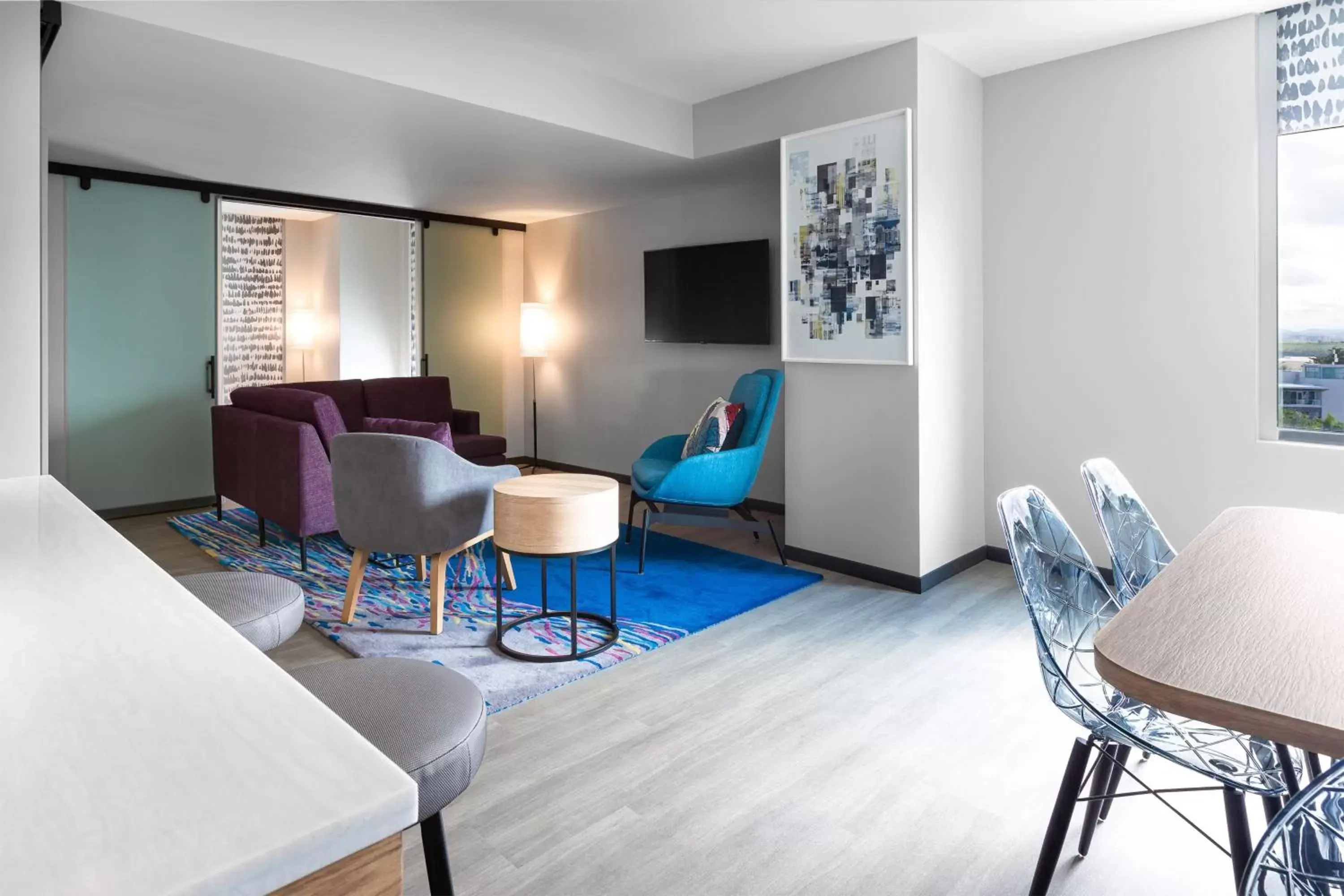 Living room, Seating Area in Aloft San Juan