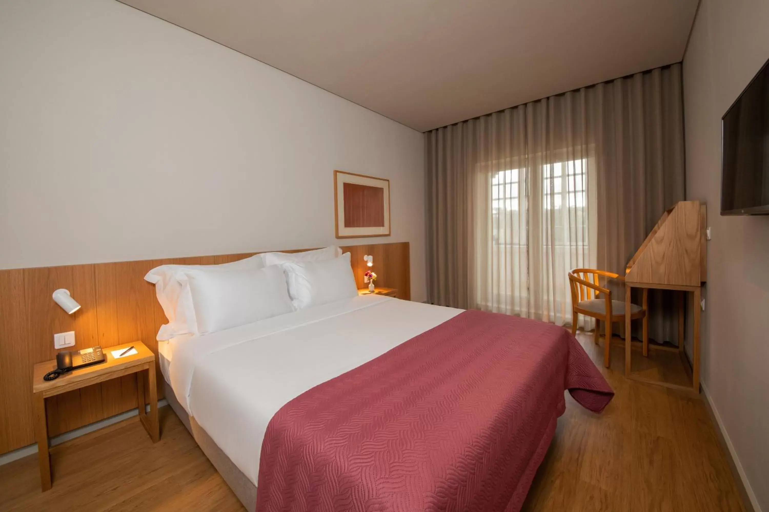 Bed in Montebelo Principe Perfeito Viseu Garden Hotel Bed in Montebelo Principe Perfeito Viseu Garden Hotel