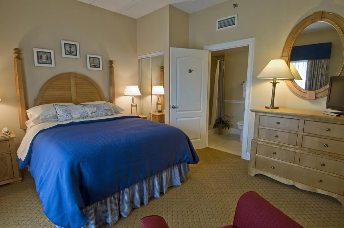 Bedroom in The Cove at Yarmouth by Westgate Resorts