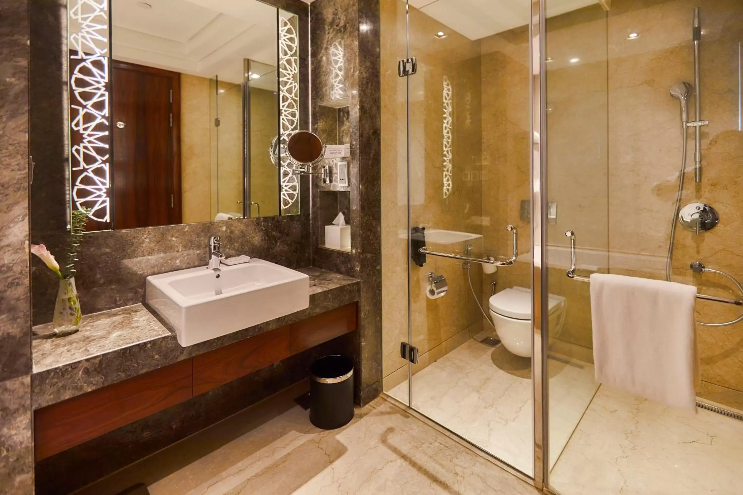 Bathroom in Crowne Plaza New Delhi Rohini, an IHG Hotel