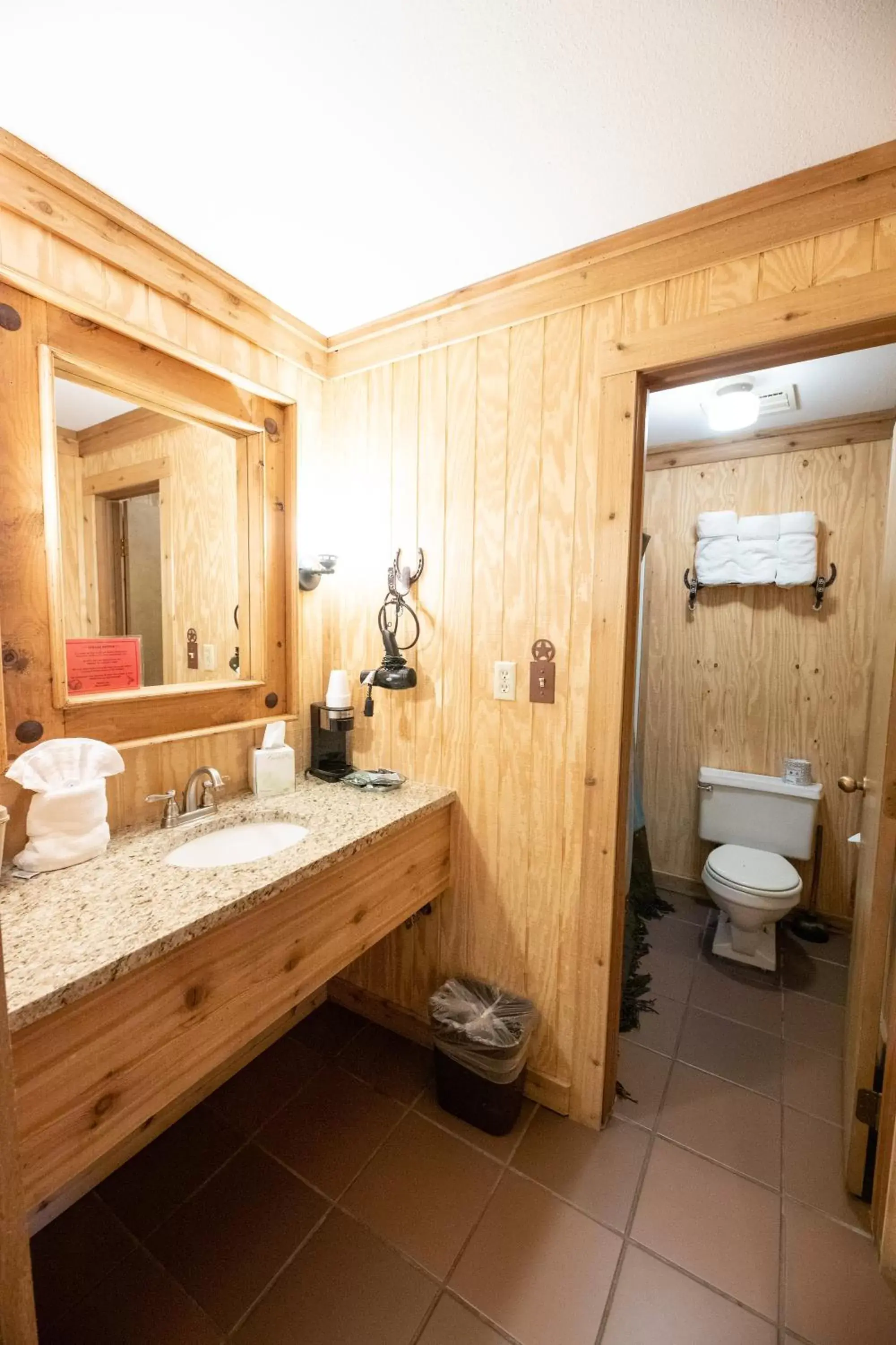 Bathroom in The Big Texan Motel